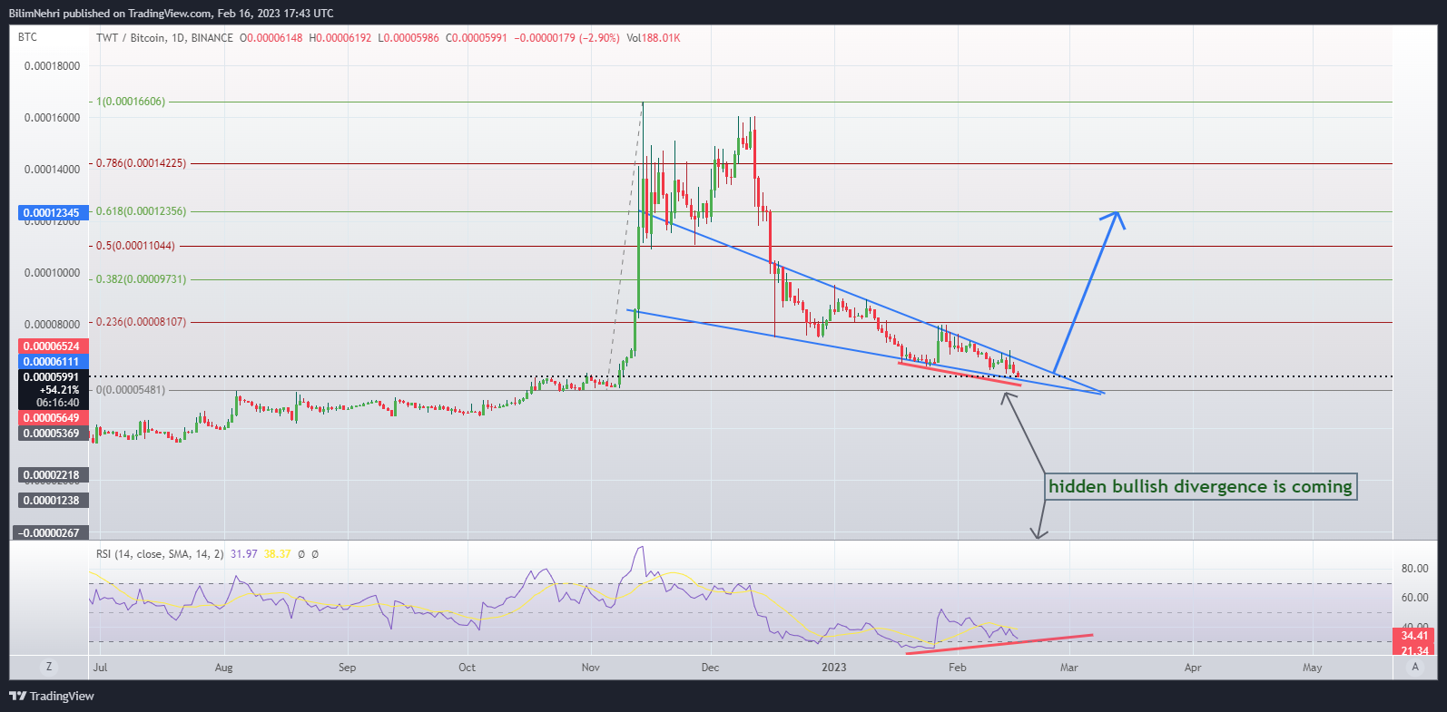 BINANCE:TWTBTC Chart Image by BilimNehri