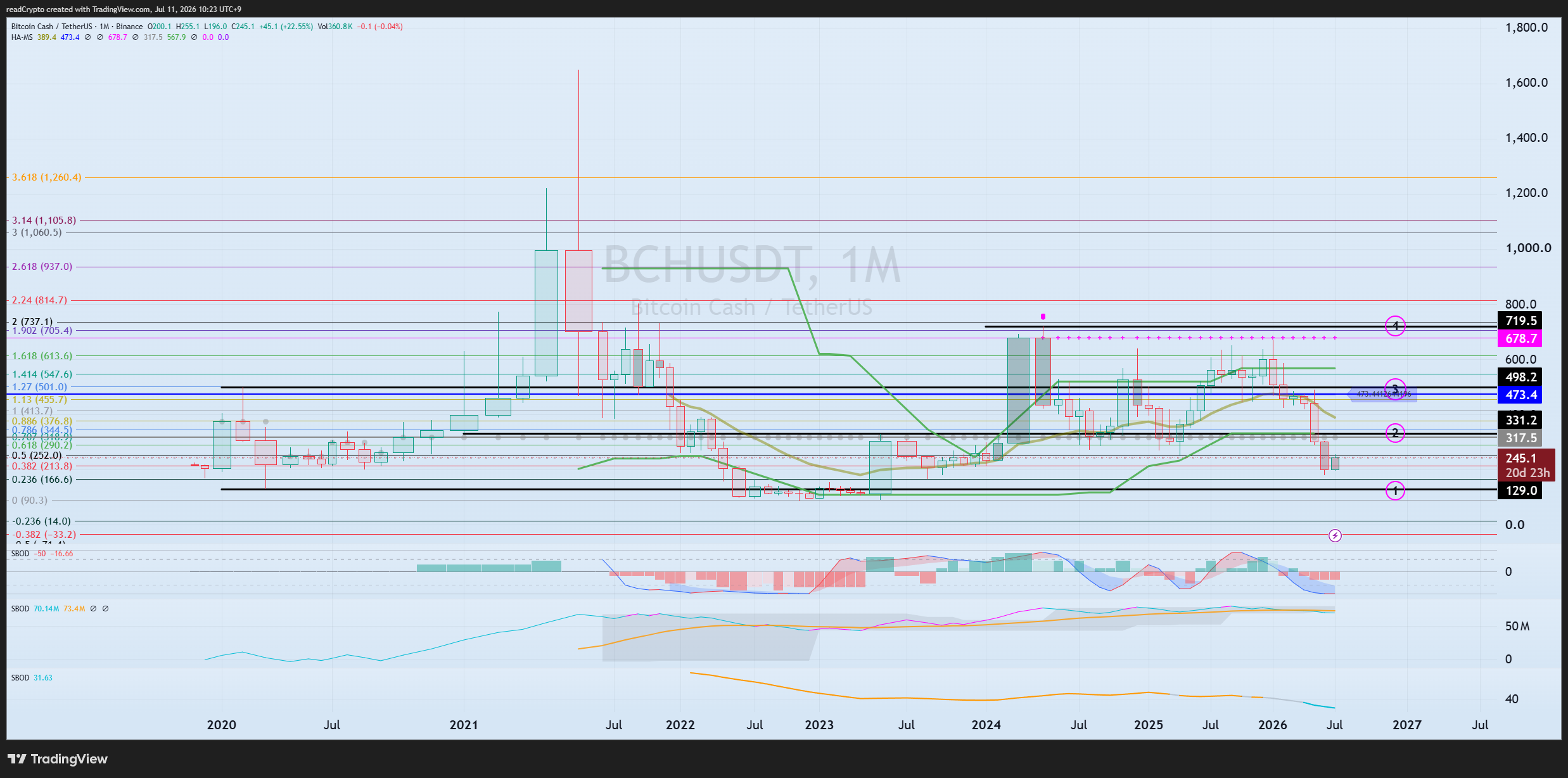 BINANCE:BCHUSDT Chart Image by readCrypto