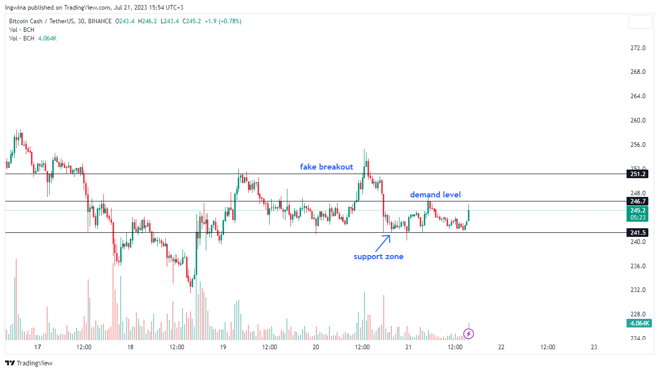 BINANCE:BCHUSDT Chart Image by Ingwina