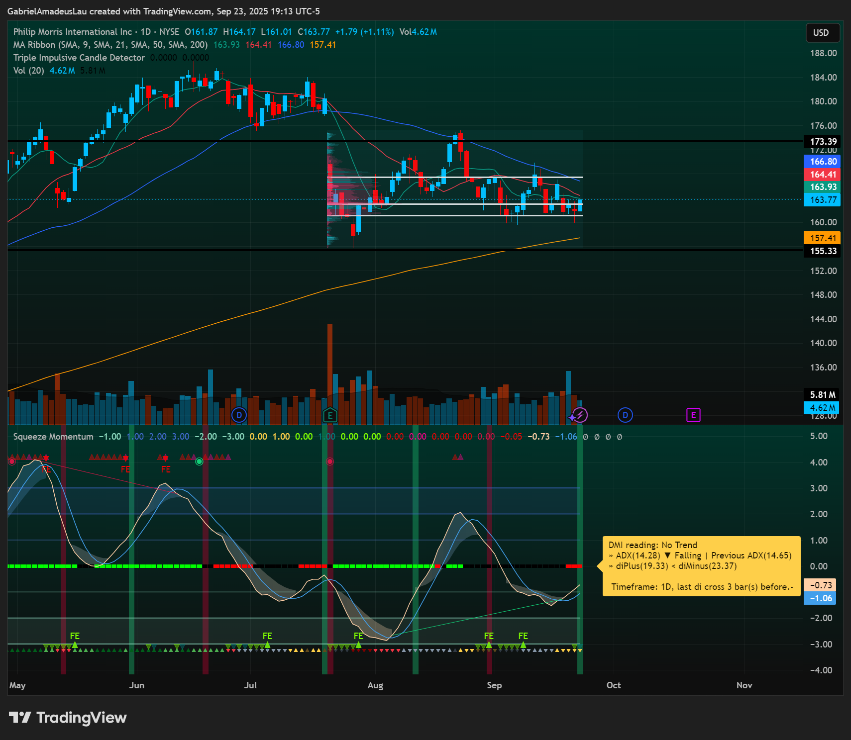NYSE:PM Chart Image by GabrielAmadeusLau