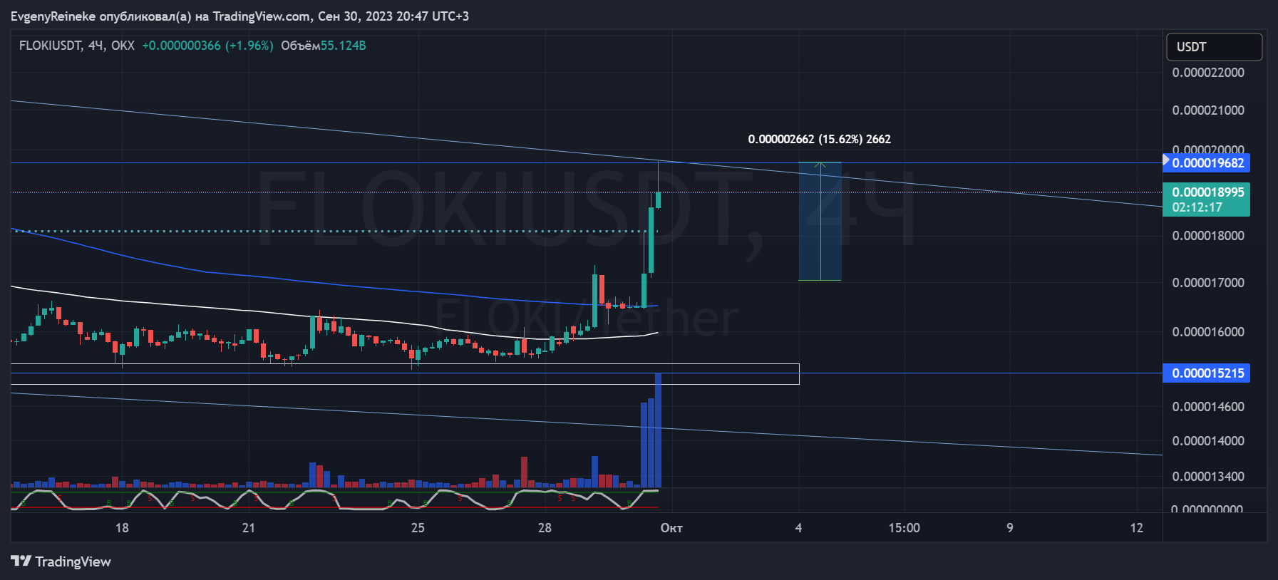 OKX:FLOKIUSDT Chart Image by EvgenyReineke