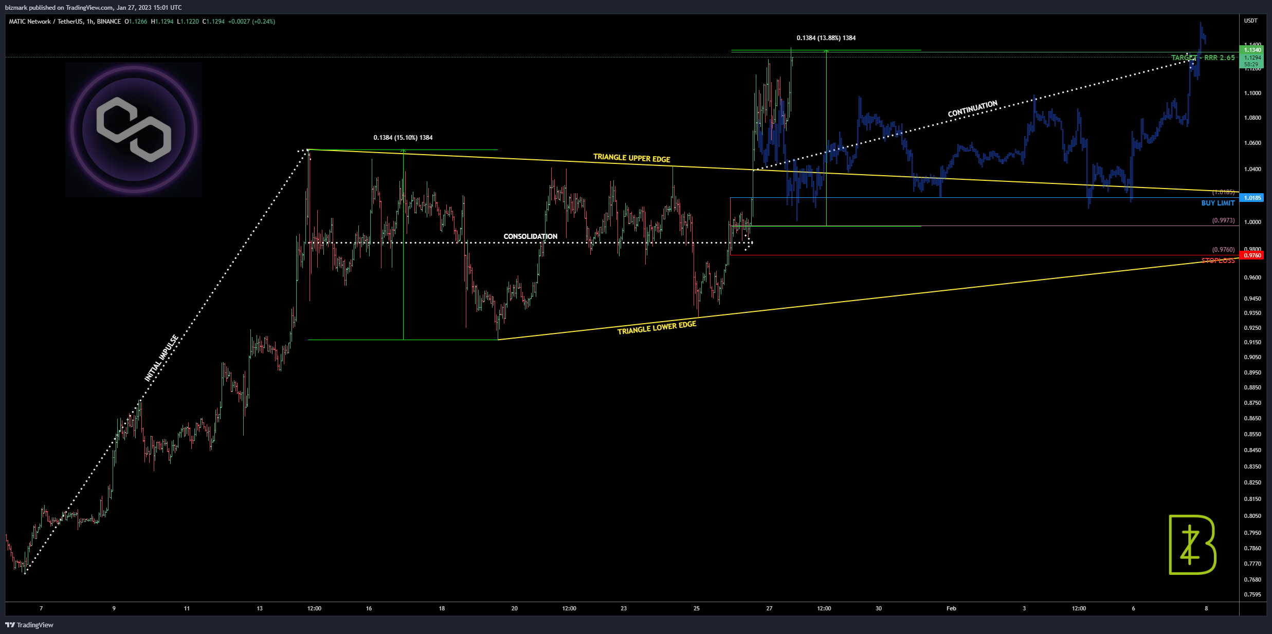 BINANCE:MATICUSDT Chart Image by bizmark
