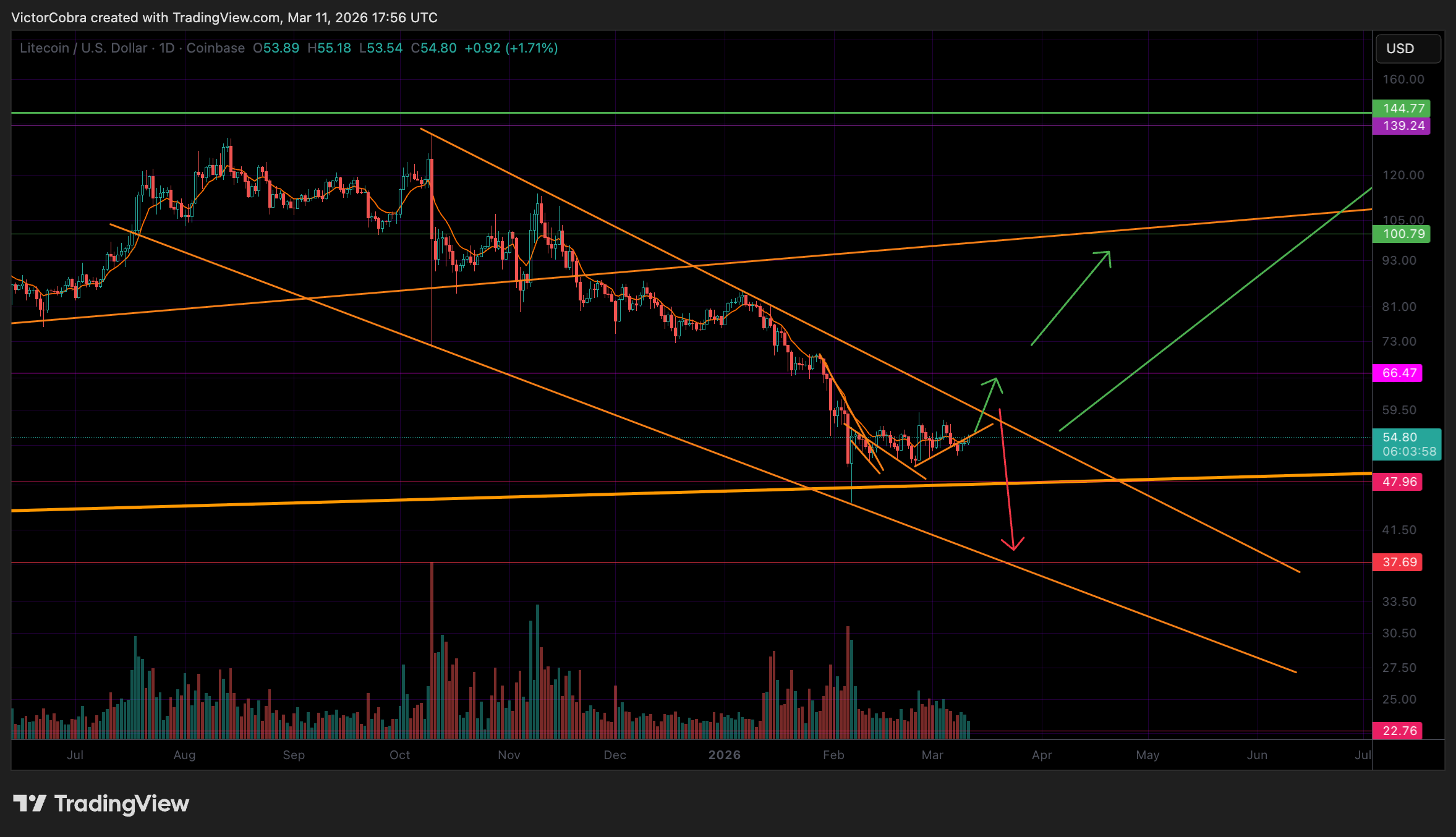 COINBASE:LTCUSD Imagem do gráfico por VictorCobra