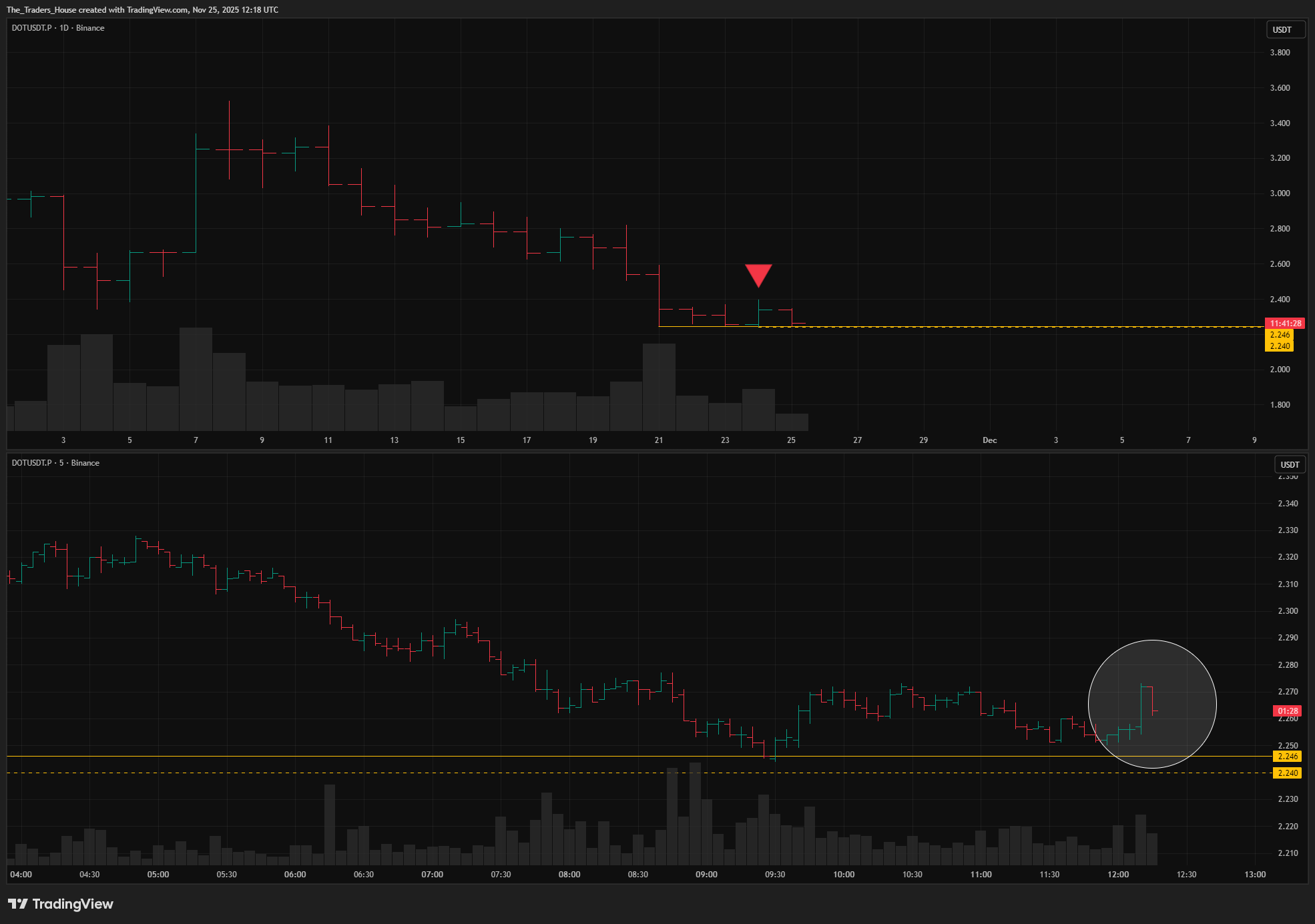 The_Traders_House tarafından BINANCE:DOTUSDT.P Grafik Görseli