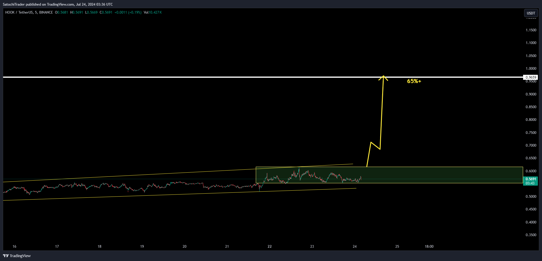 BINANCE:HOOKUSDT Chart Image by SatochiTrader
