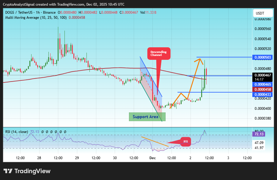 BINANCE:DOGSUSDT Chart Image by CryptoAnalystSignal