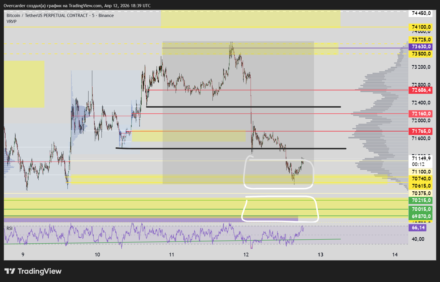 BINANCE:BTCUSDT.P Chart Image by Overcarder