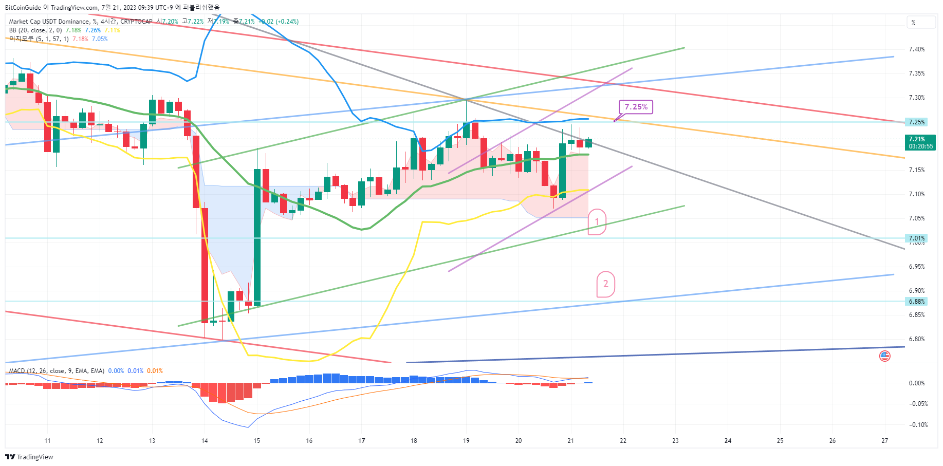 CRYPTOCAP:USDT.D ภาพชาร์ต โดย BitCoinGuide