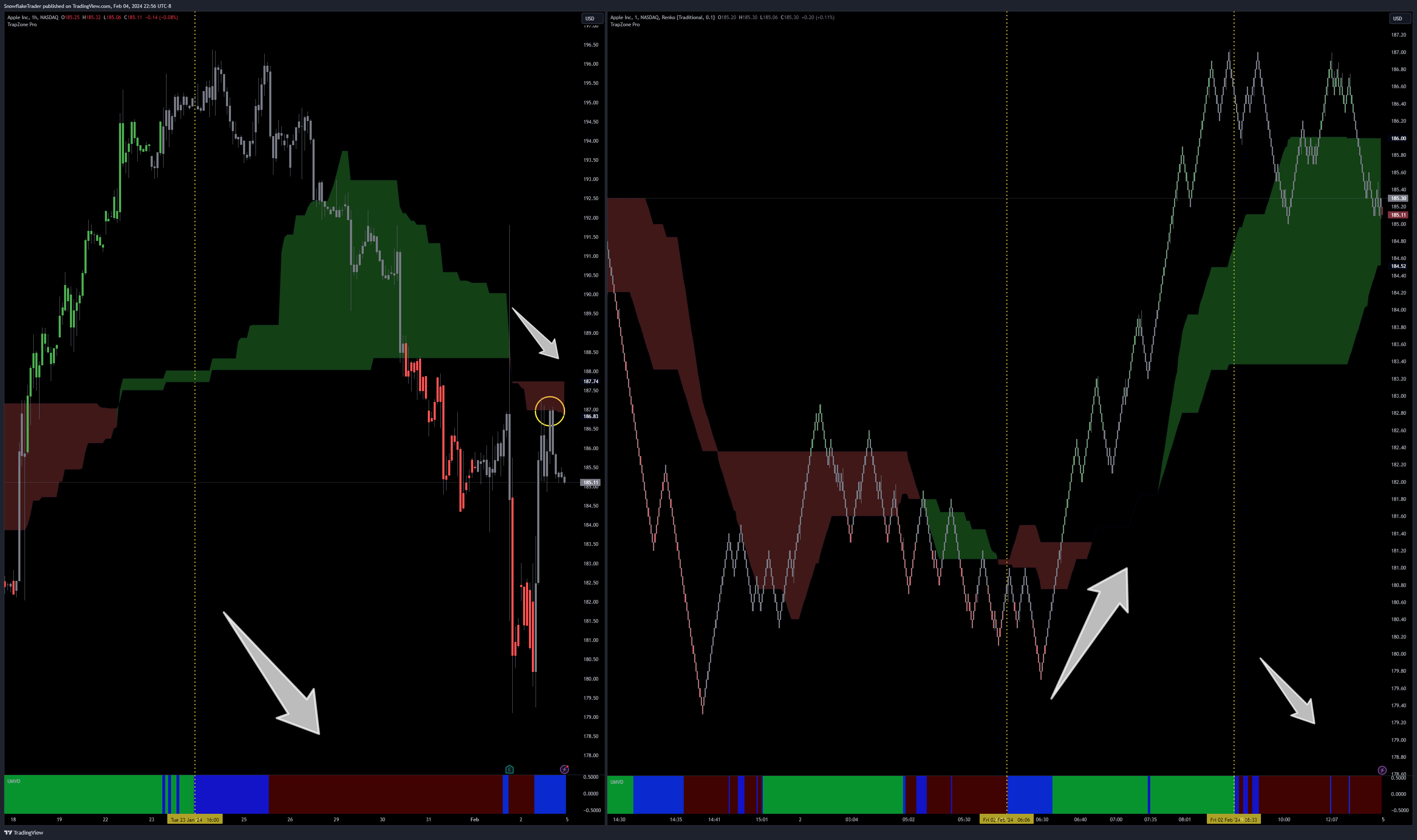 NASDAQ:AAPLチャート画像 - SnowflakeTraderの投稿