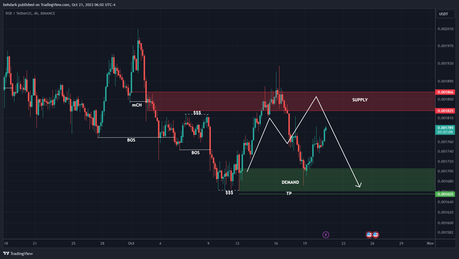 BINANCE:RSRUSDT Chart Image by behdark