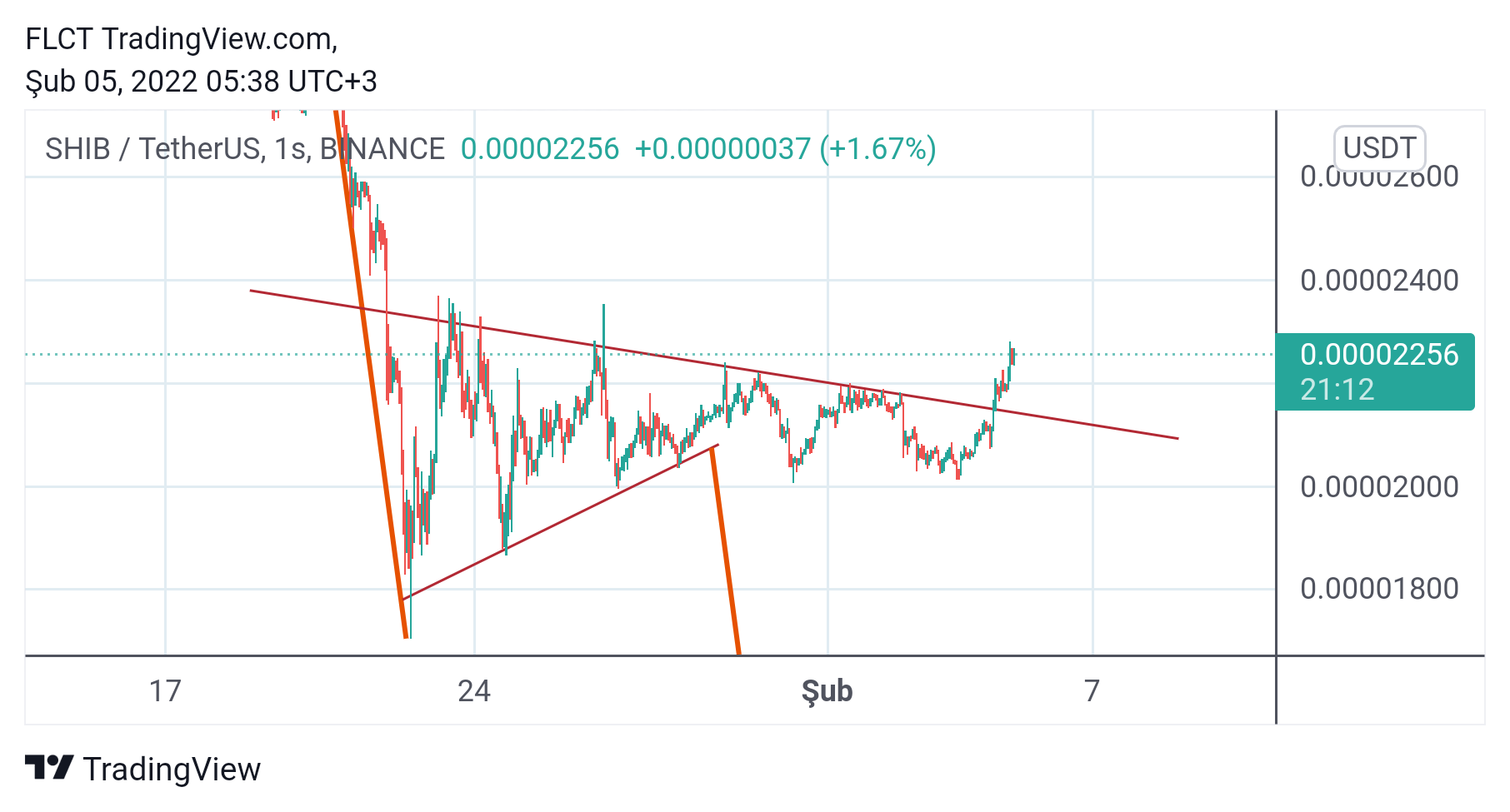 BINANCE:SHIBUSDT Chart Image by FLCT