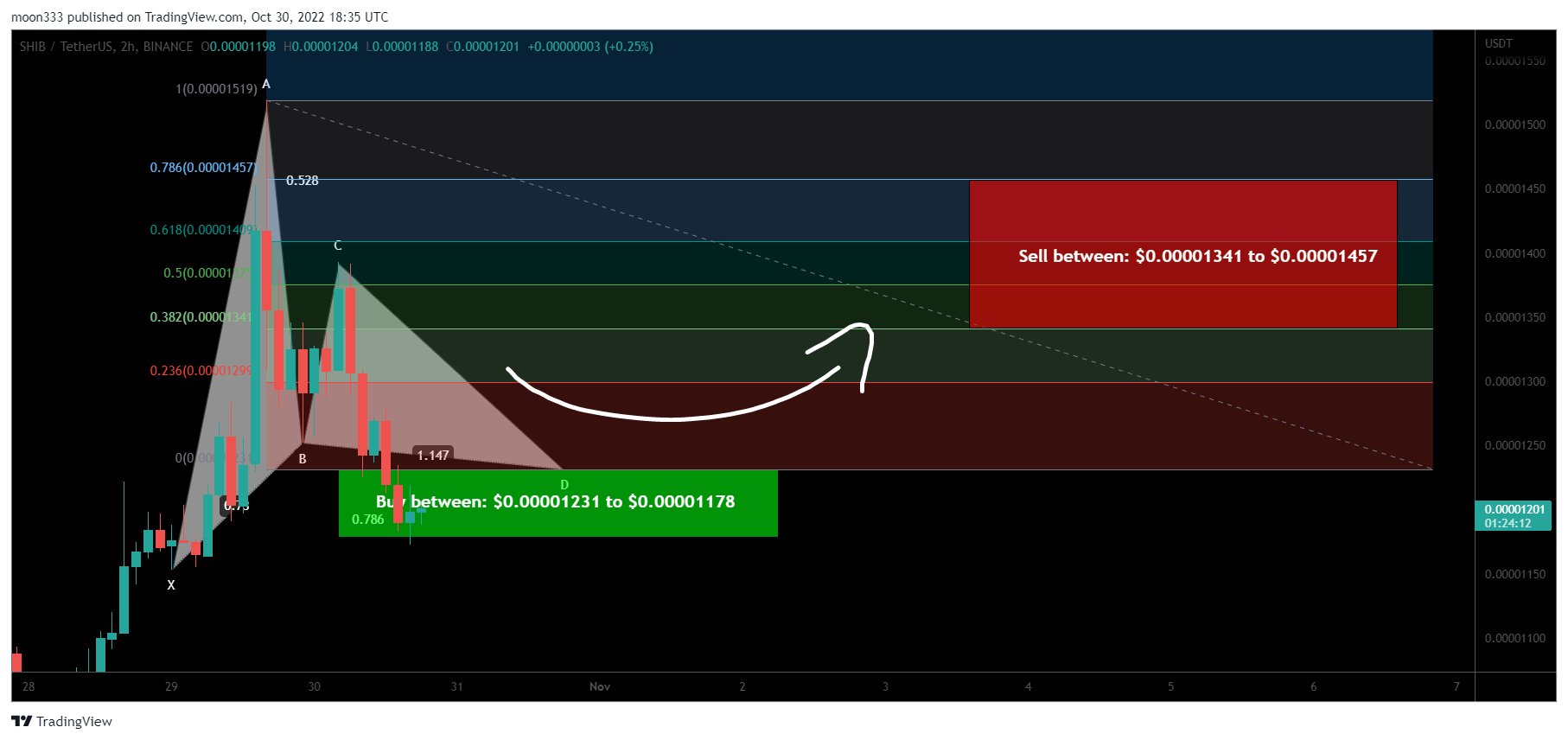 BINANCE:SHIBUSDT Chart Image by moon333