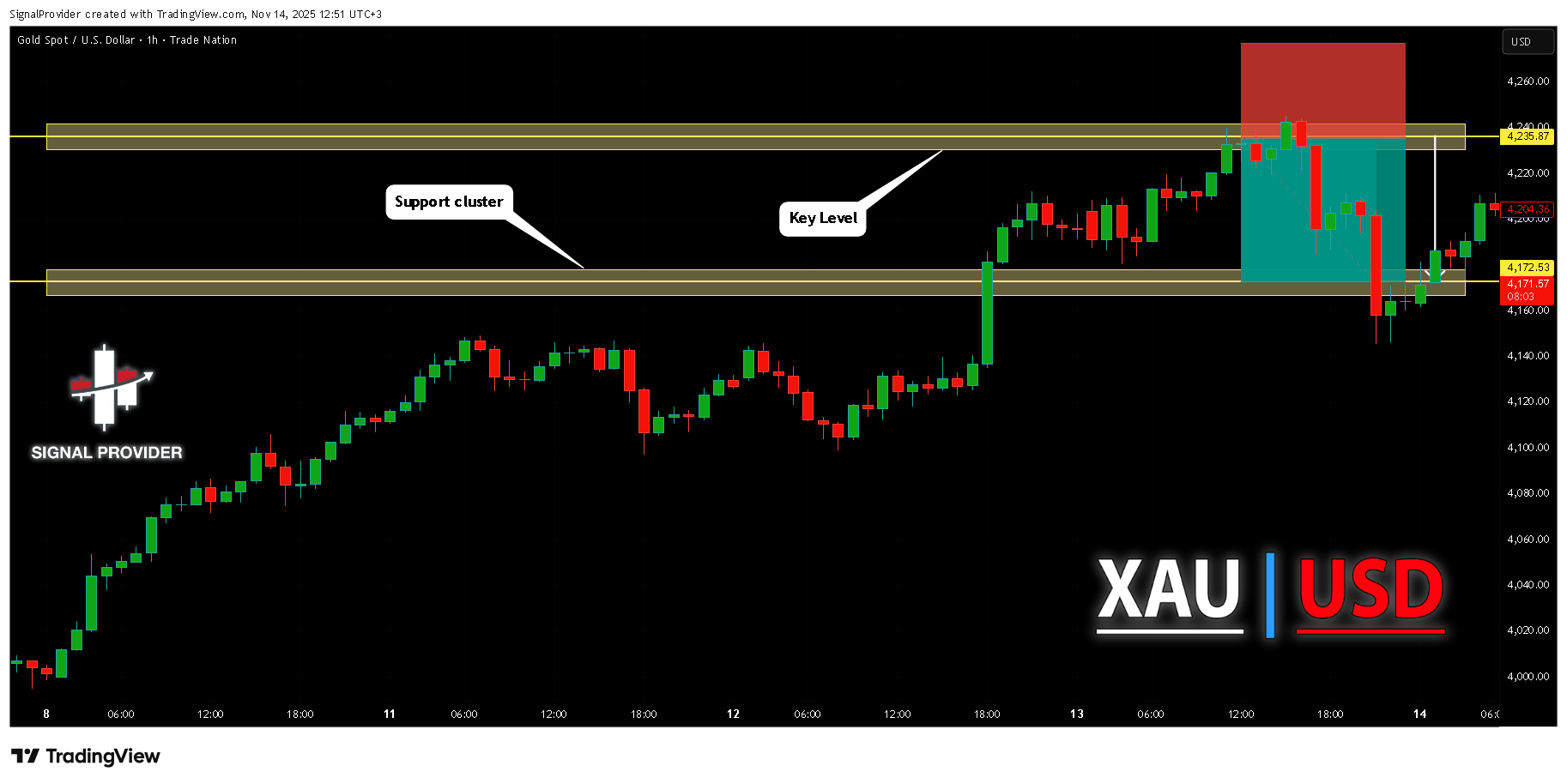 TRADENATION:XAUUSD Chart Image by SignalProvider