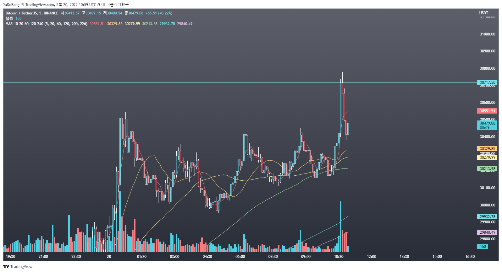 BINANCE:BTCUSDTチャート画像 - YaDoRangの投稿