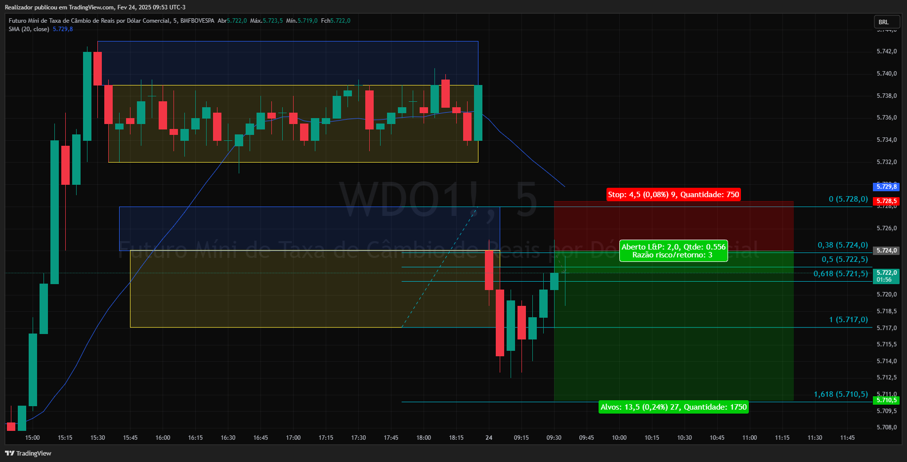 BMFBOVESPA_DLY:WDO1! Chart Image by Realizador