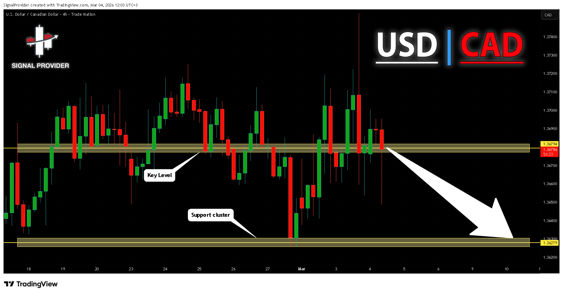 TRADENATION:USDCAD Chart Image by SignalProvider