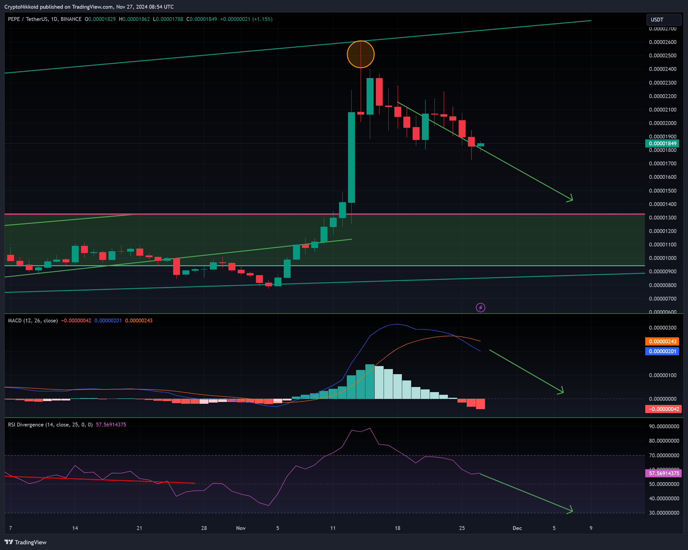 BINANCE:PEPEUSDT صورة الرسم البياني by CryptoNikkoid