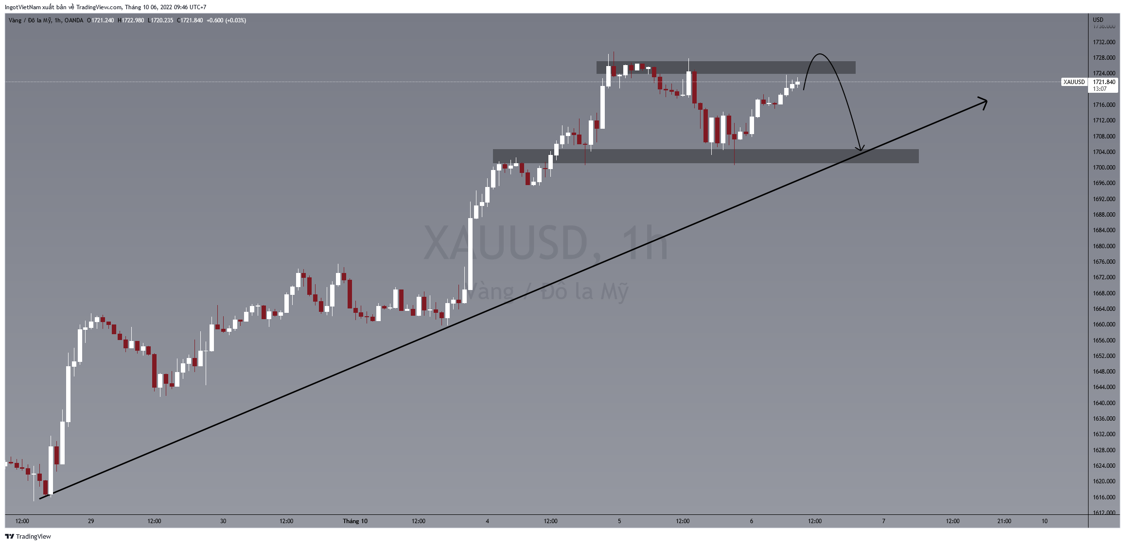 OANDA:XAUUSD Chart Image by IngotVietNam