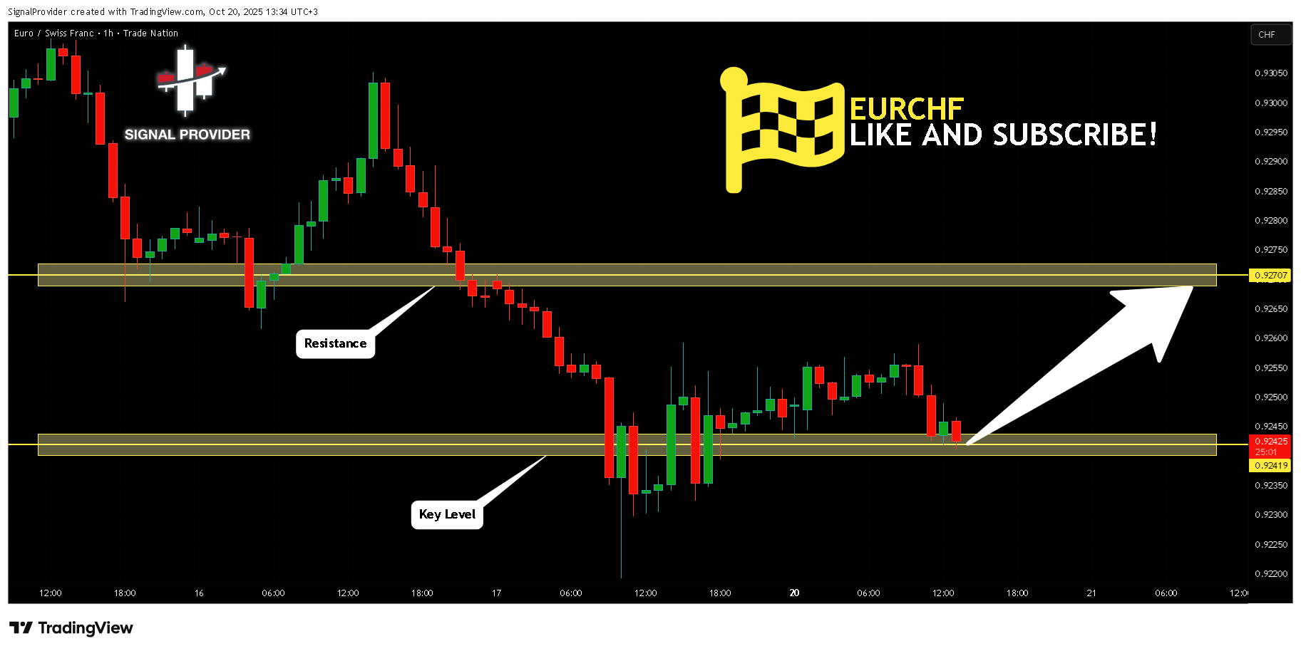 TRADENATION:EURCHF Chart Image by SignalProvider
