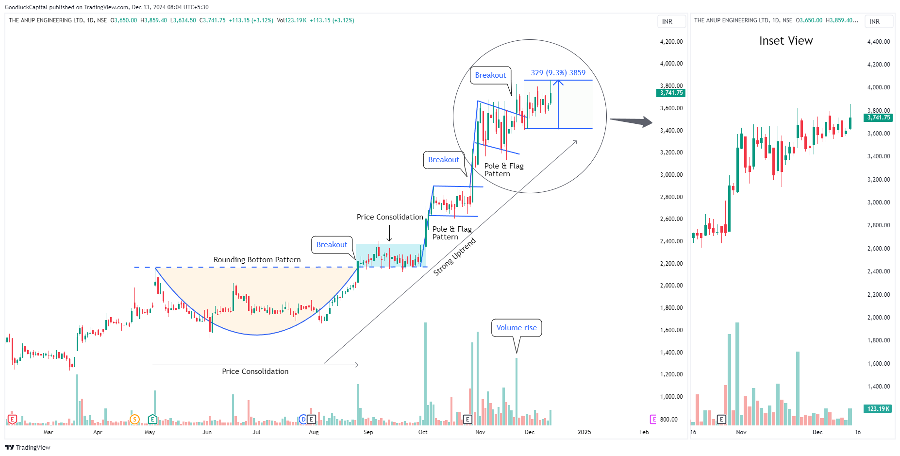 NSE:ANUP Chart Image by GoodluckCapital