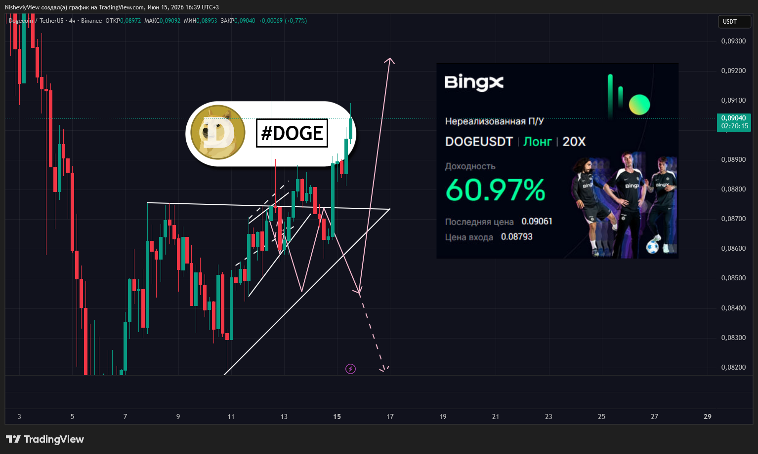 BINANCE:DOGEUSDT Chart Image by NisheviyView