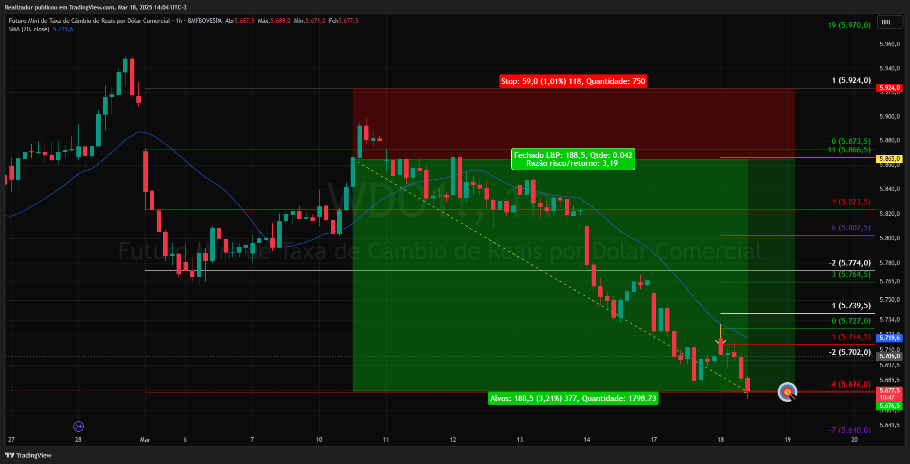 BMFBOVESPA_DLY:WDO1! Chart Image by Realizador