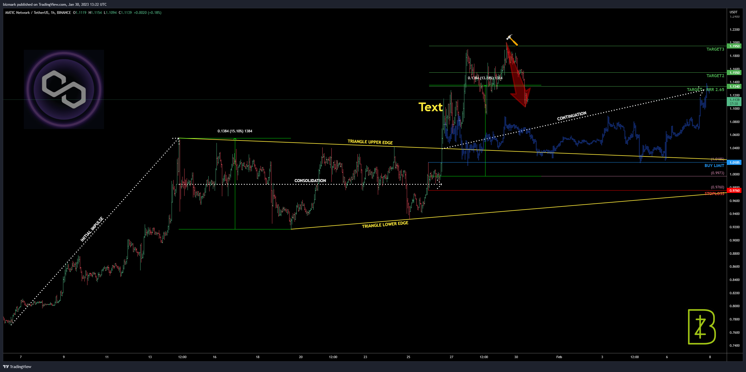 BINANCE:MATICUSDT Chart Image by bizmark
