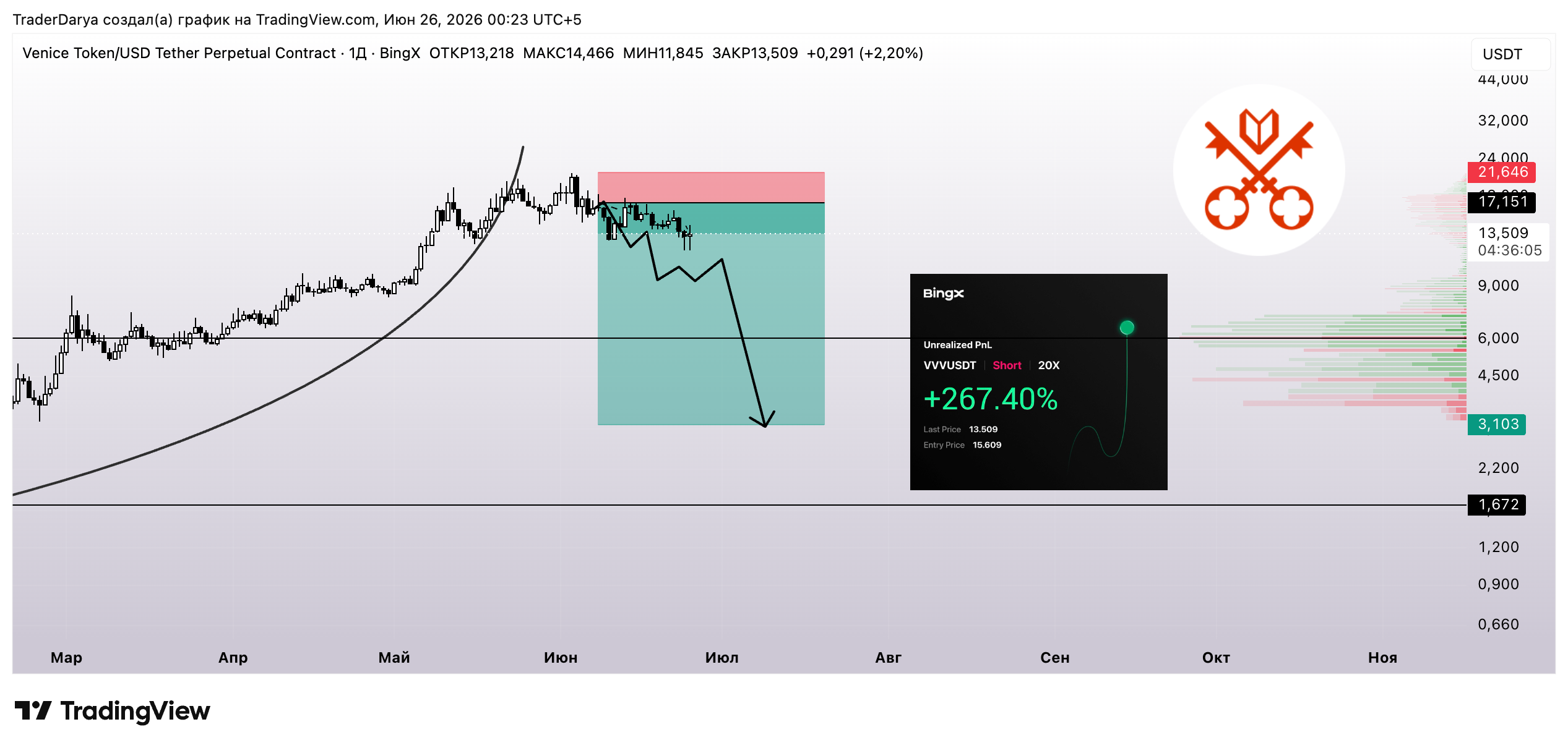 BINGX:VVVUSDT.P Chart Image by TraderDarya
