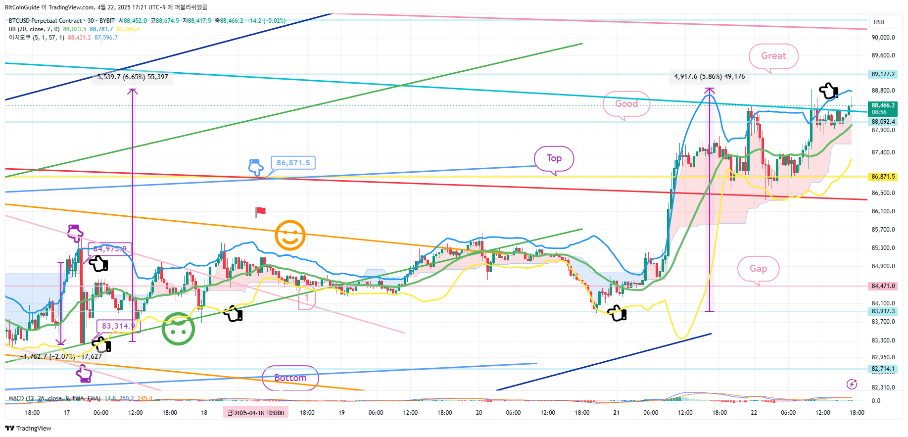 BYBIT:BTCUSD.Pチャート画像 - BitCoinGuideの投稿