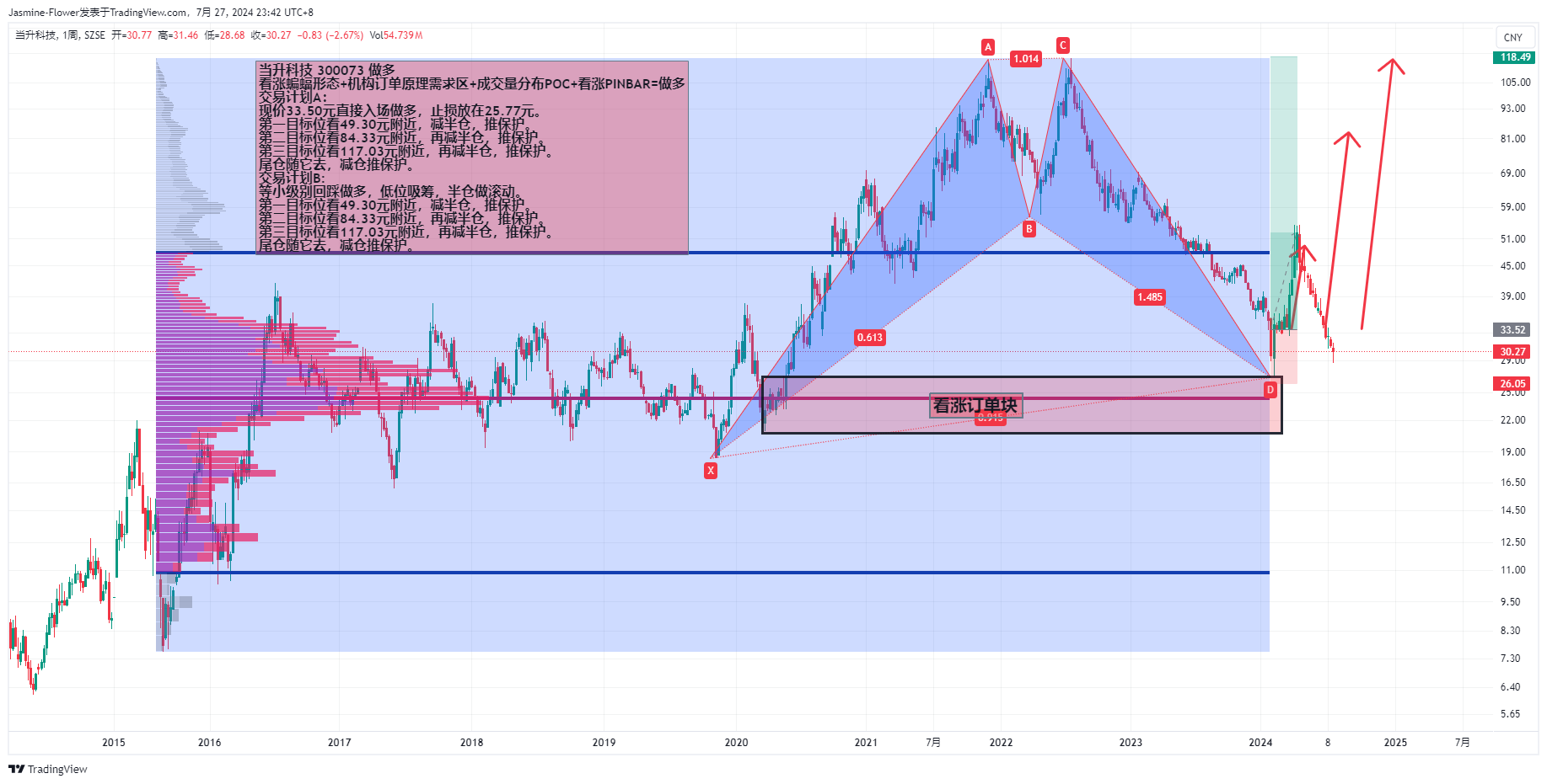 SZSE_DLY:300073 Chart Image by Jasmine-Flower