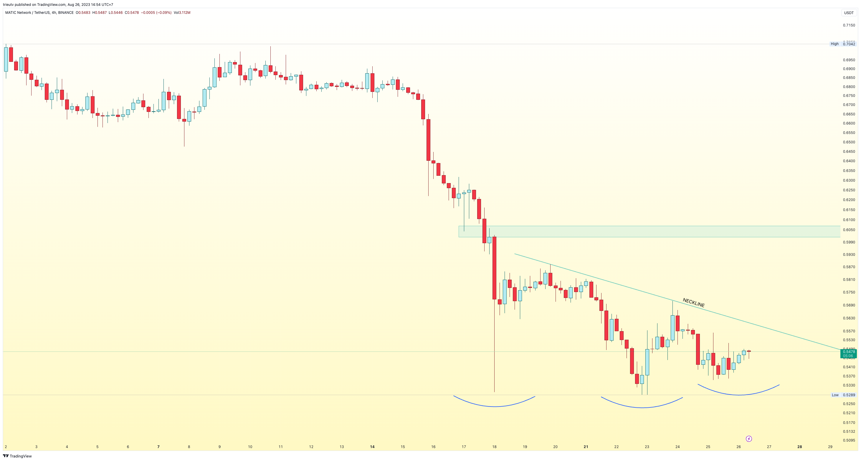 BINANCE:MATICUSDT Chart Image by mileinvest