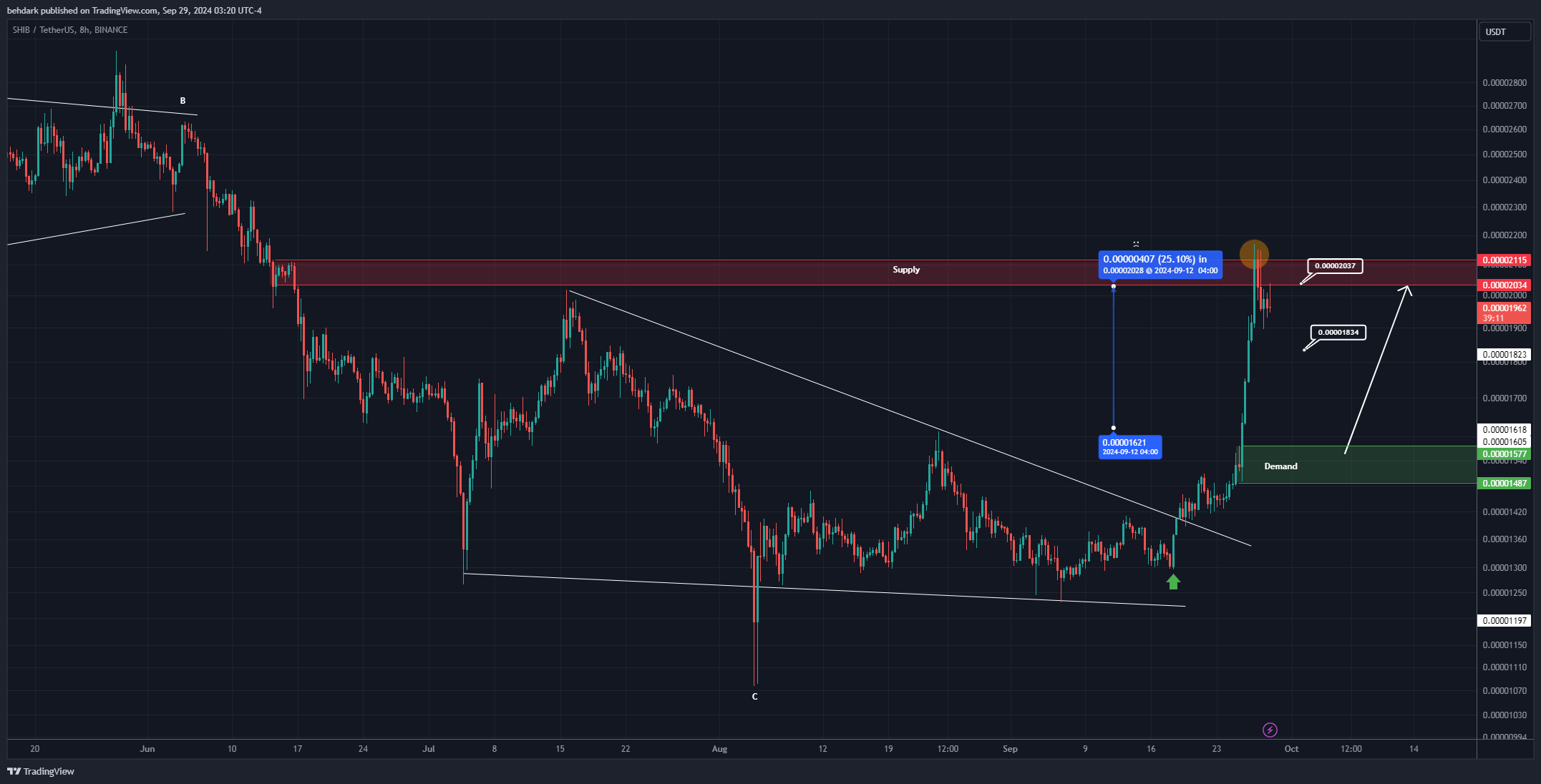 BINANCE:SHIBUSDT Chart Image by behdark