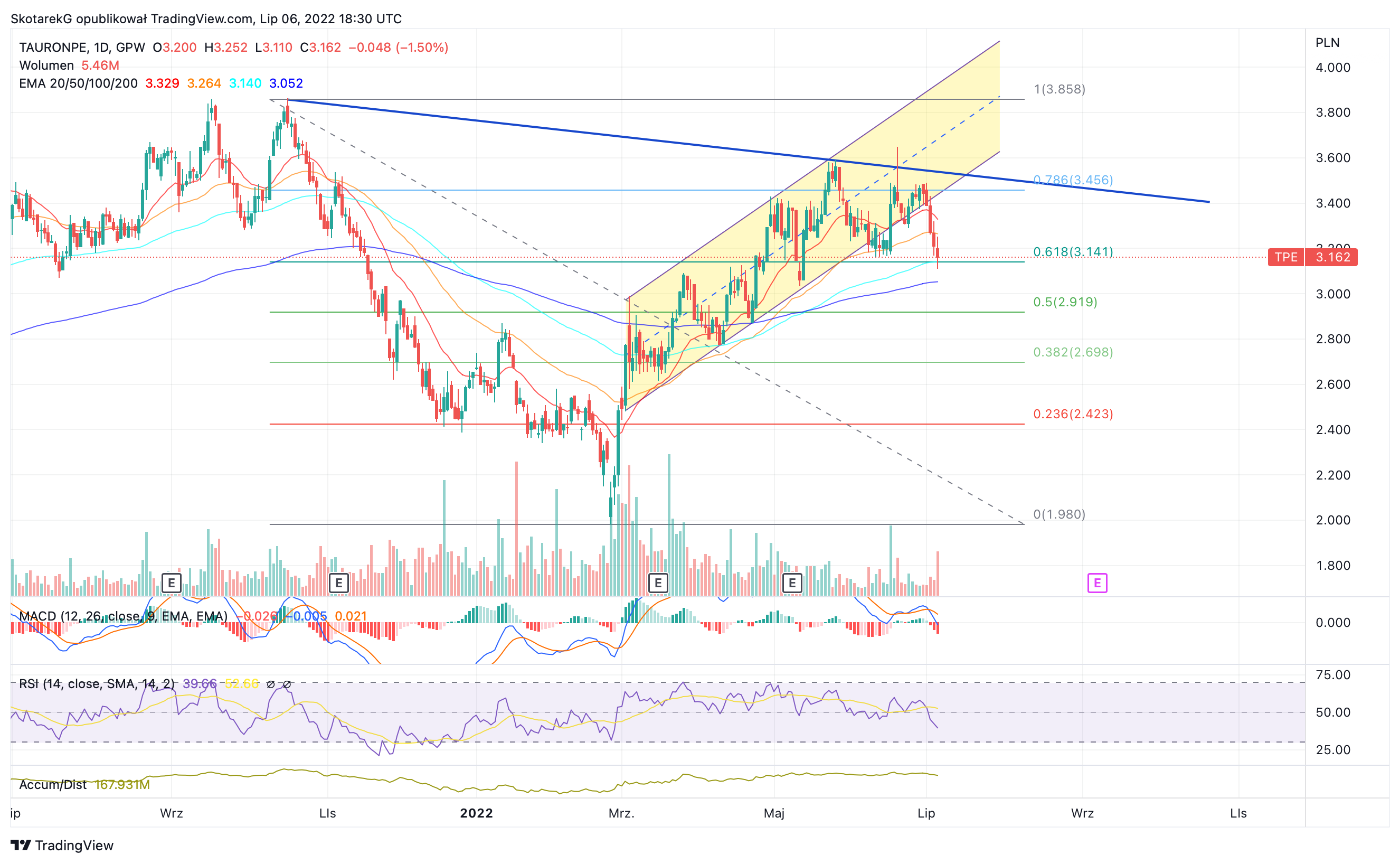 GPW:TPE Chart Image by SkotarekG