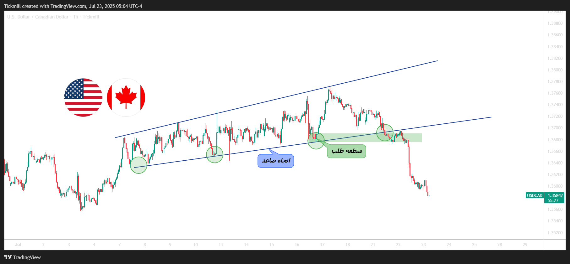 TICKMILL:USDCAD Chart Image by Tickmill