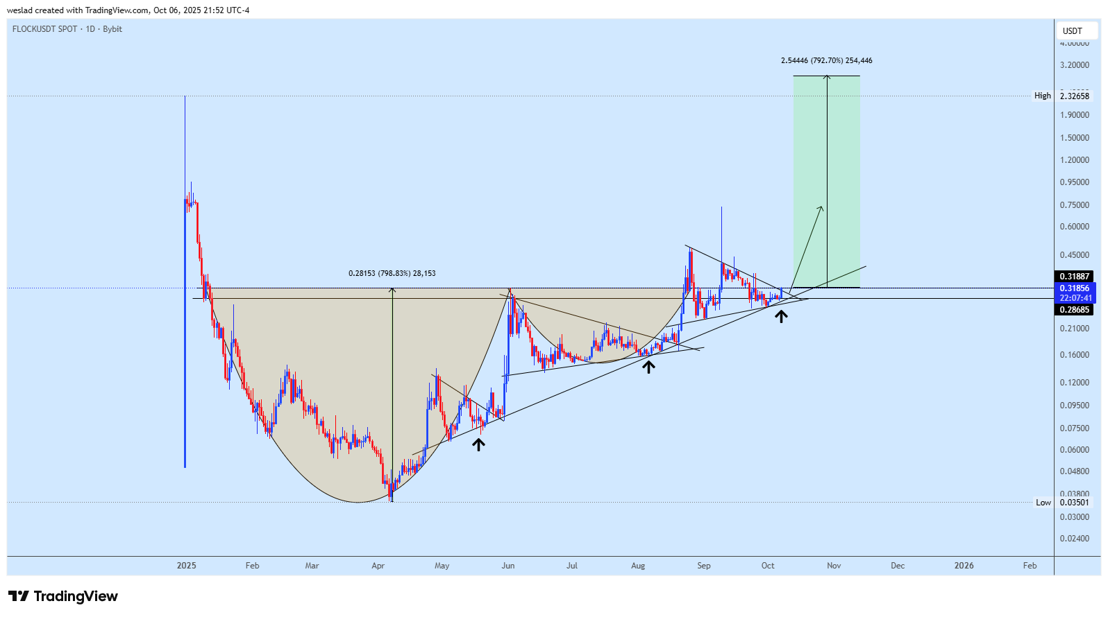 BYBIT:FLOCKUSDT Chart Image by weslad
