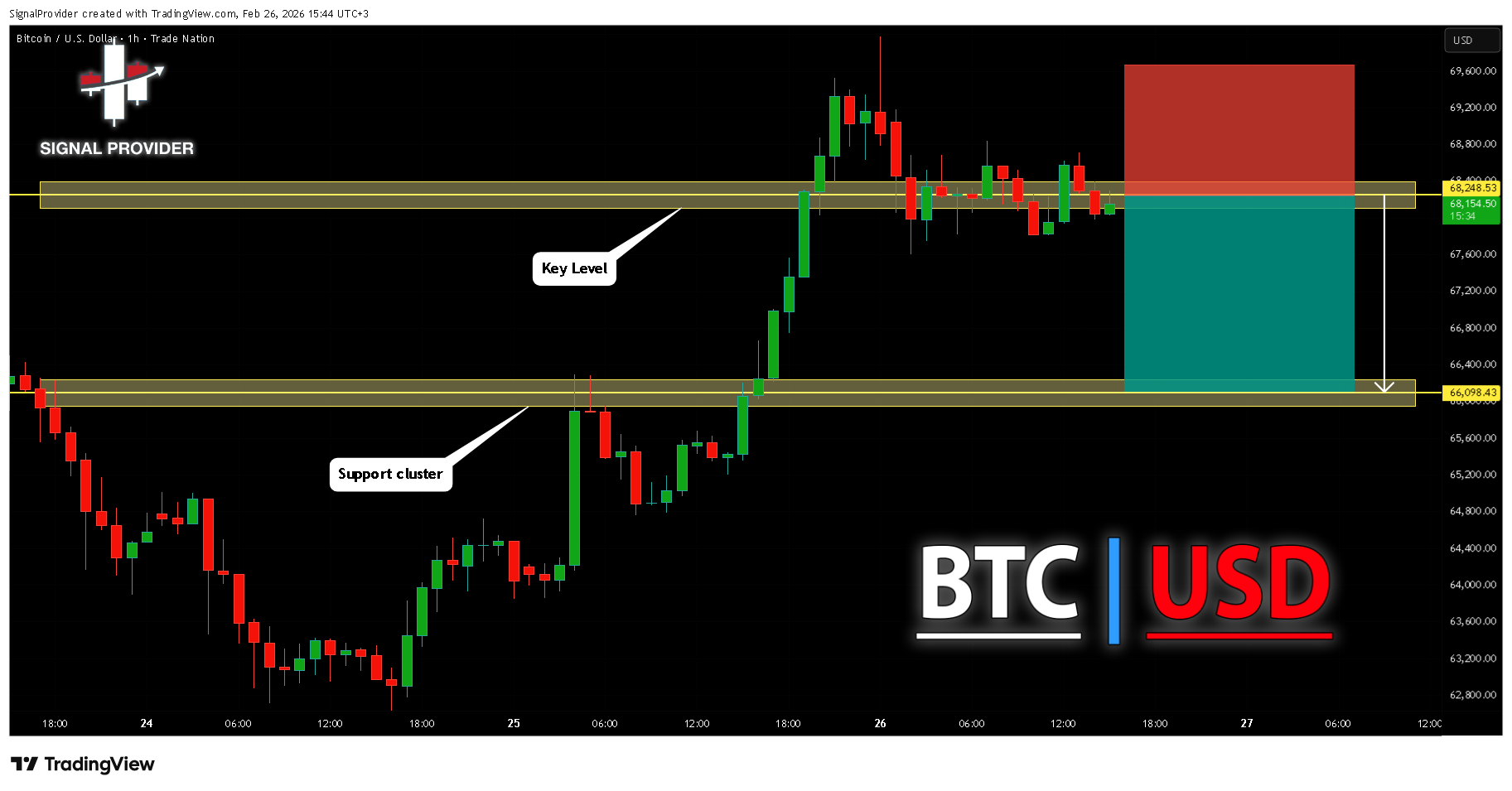 TRADENATION:BTCUSD Chart Image by SignalProvider