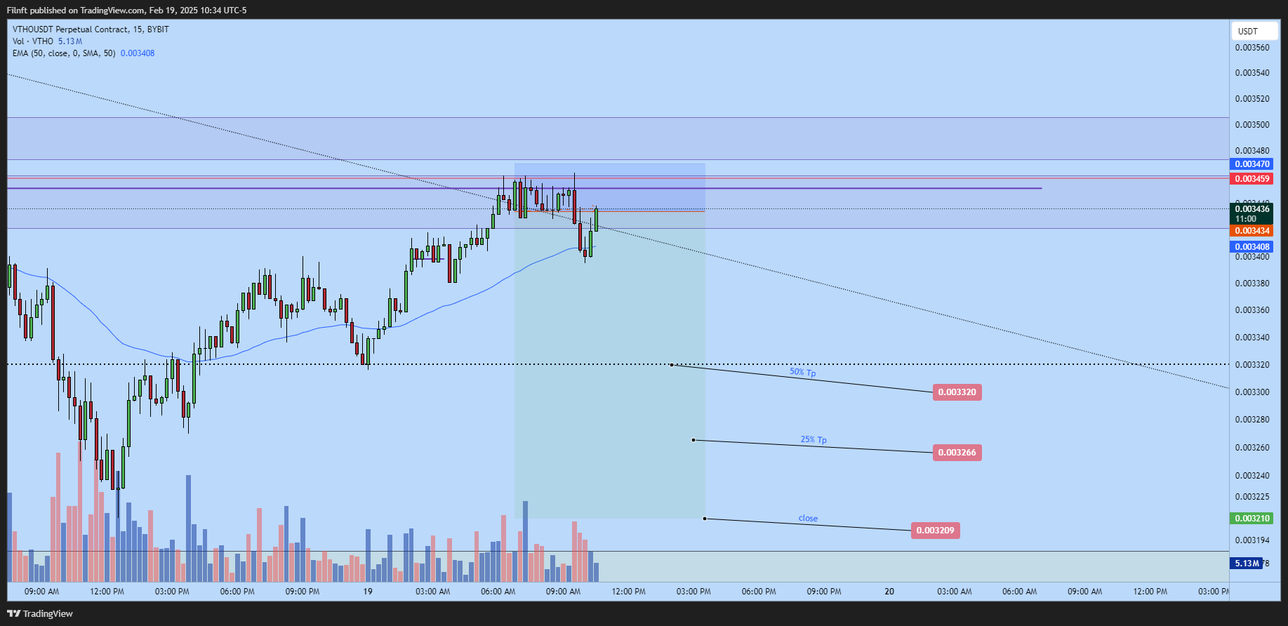 BYBIT:VTHOUSDT.P Chart Image by Filgreat