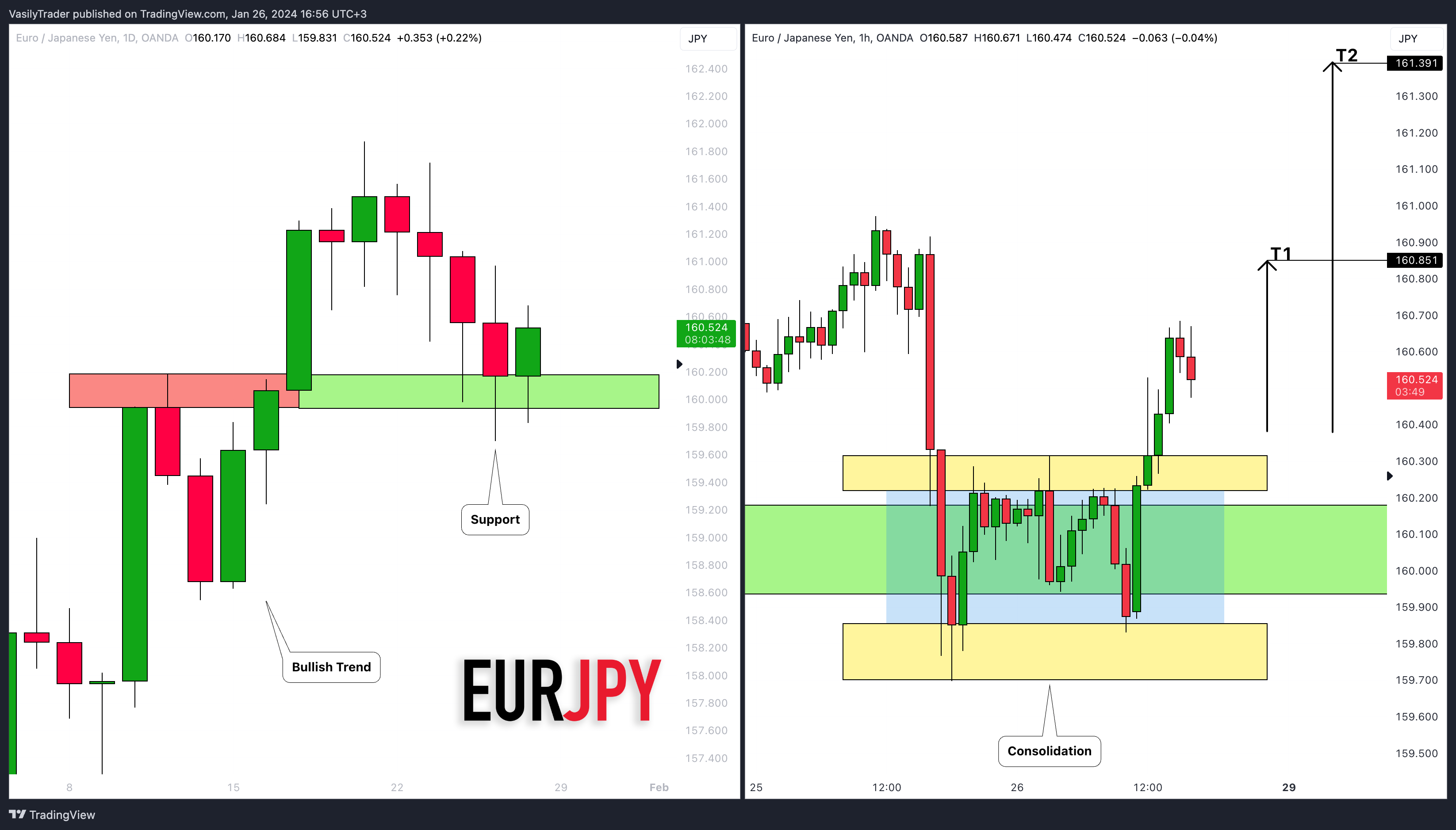OANDA:EURJPY Chart Image by VasilyTrader