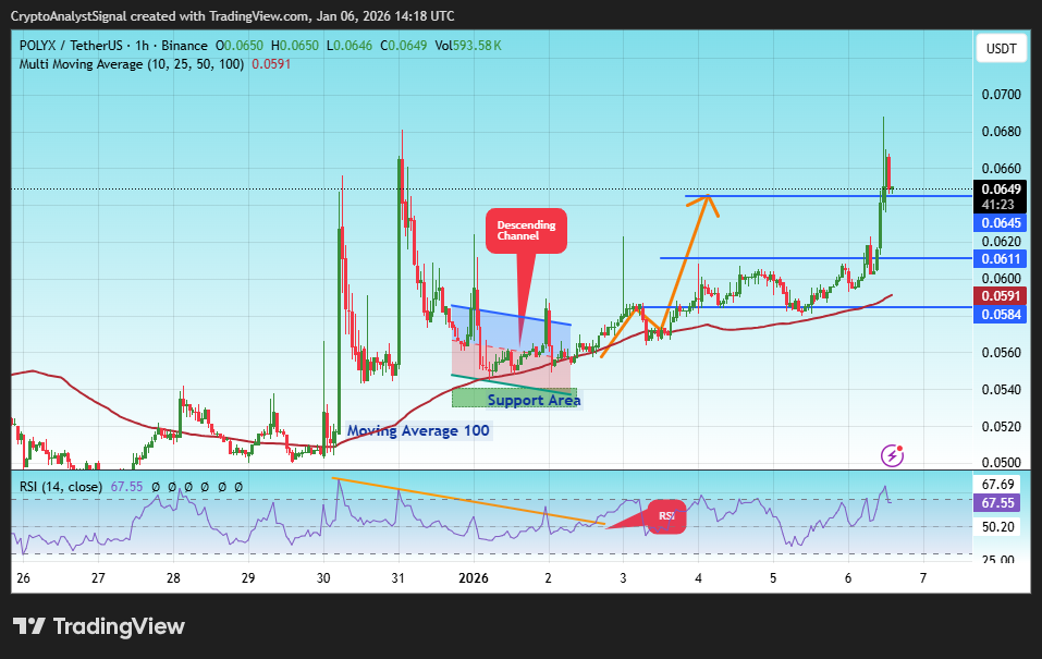 BINANCE:POLYXUSDT Chart Image by CryptoAnalystSignal