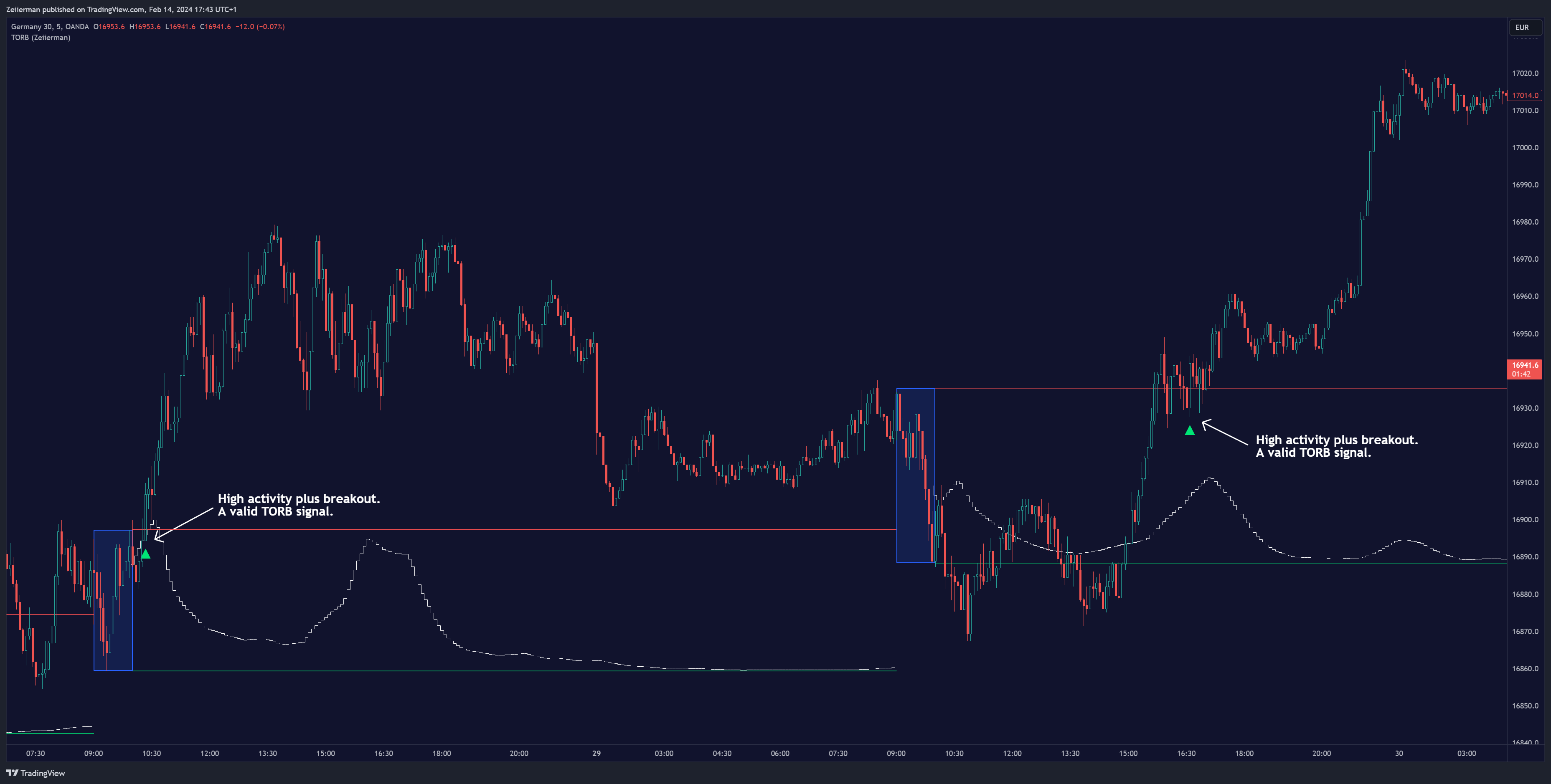 OANDA:DE30EUR Chart Image by Zeiierman