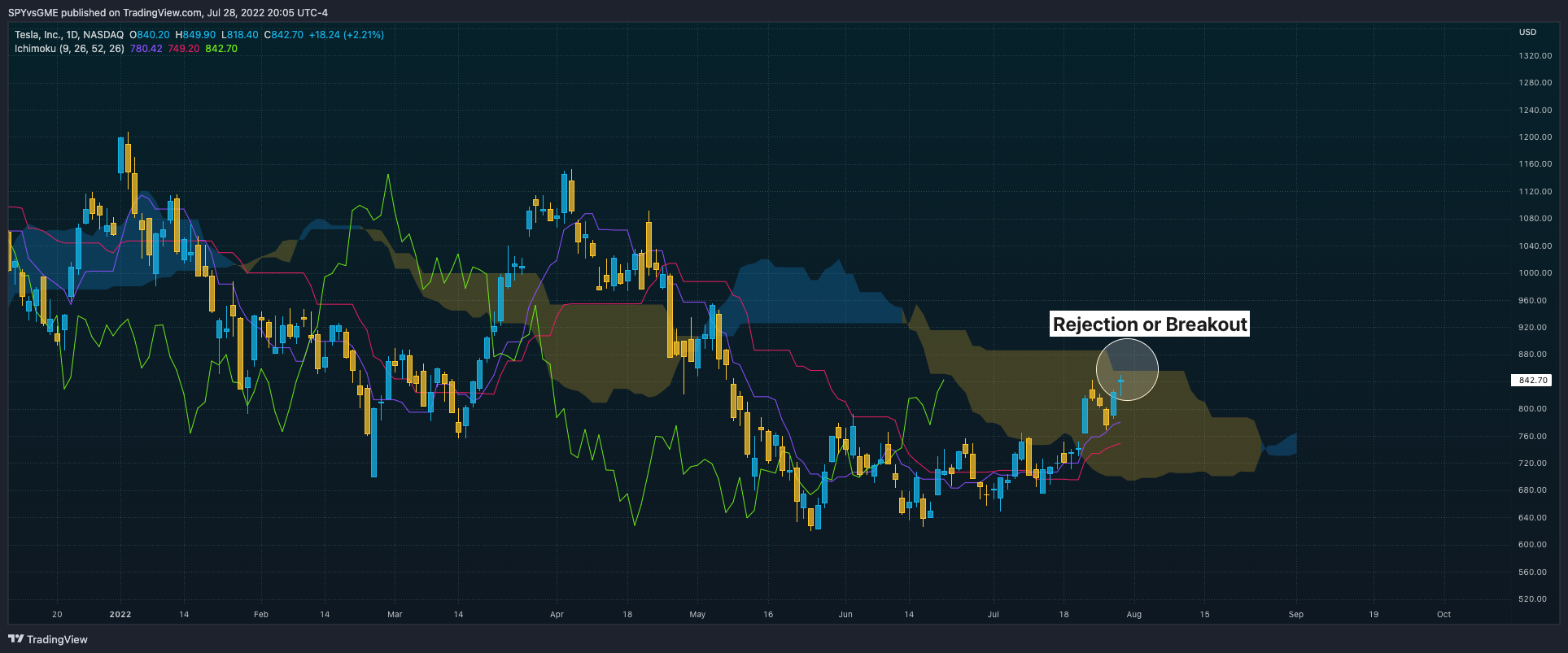 NASDAQ:TSLA Chart Image by SPYvsGME