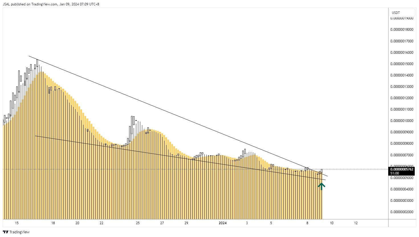 BYBIT:LADYSUSDT Chart Image by JSAL
