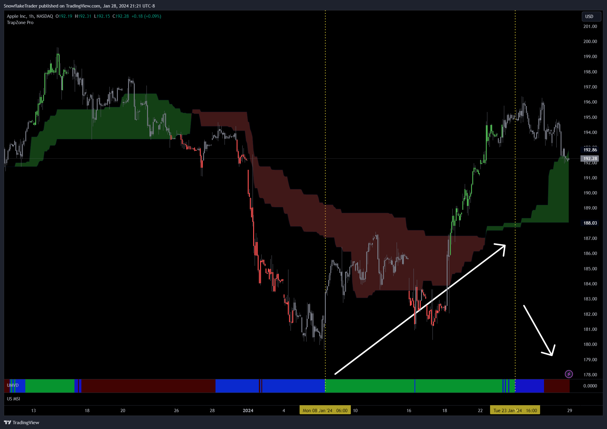 NASDAQ:AAPL Immagine del grafico by SnowflakeTrader