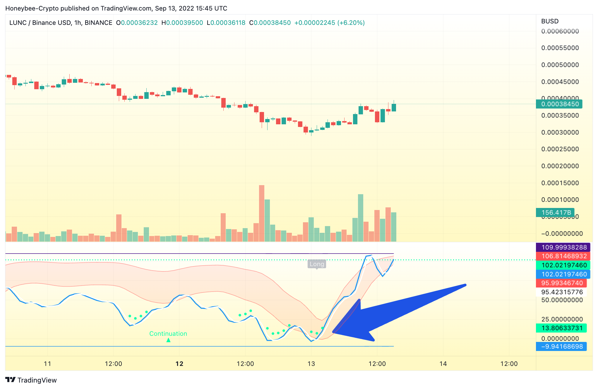 BINANCE:LUNCBUSD Chartbild von Honeybee-Crypto