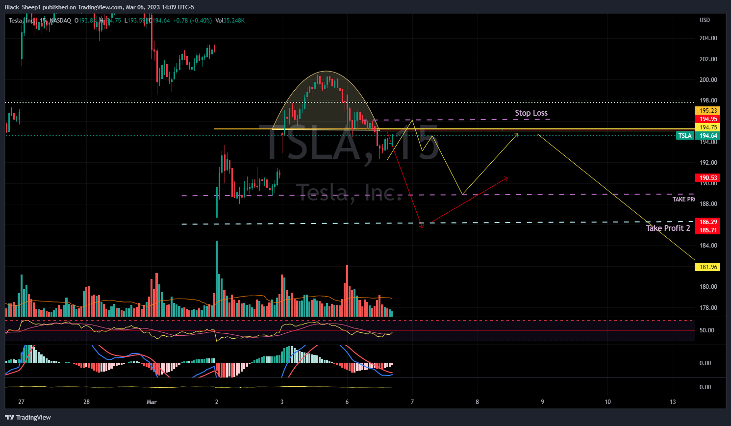 NASDAQ:TSLA Chart Image by Black_Sheep1
