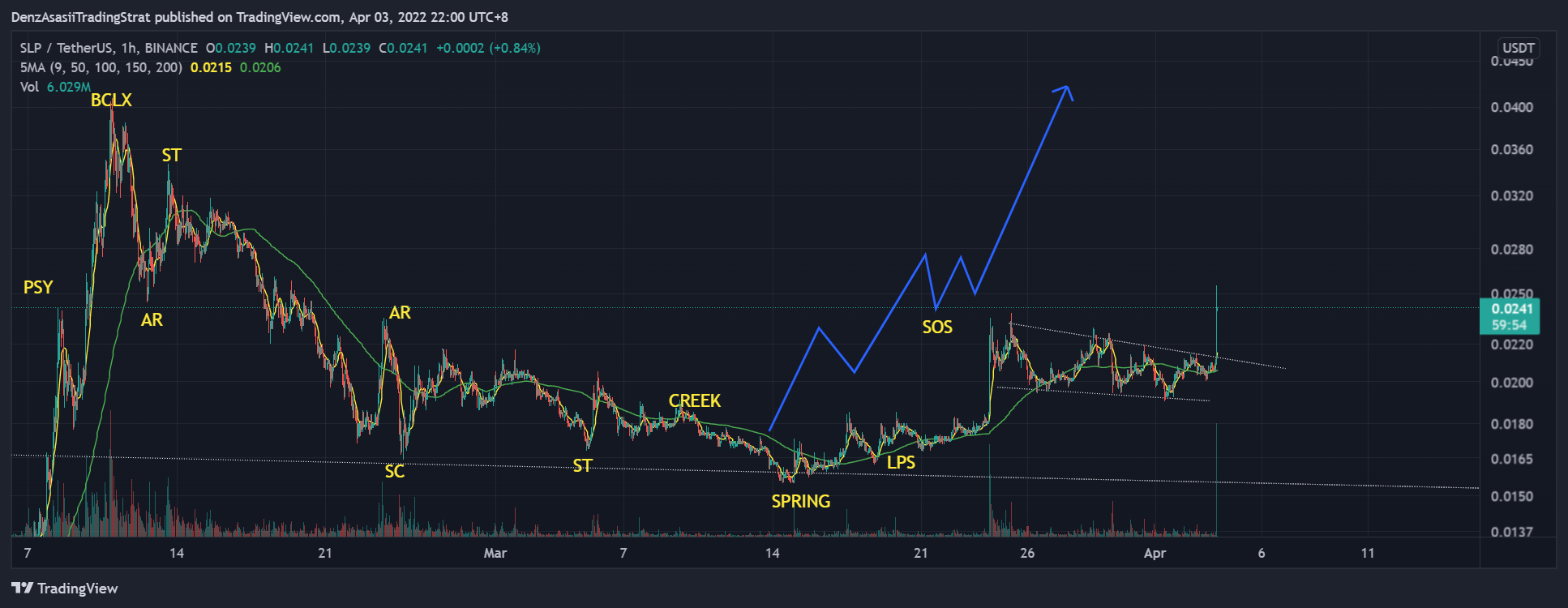 BINANCE:SLPUSDT Chart Image by ridenz77