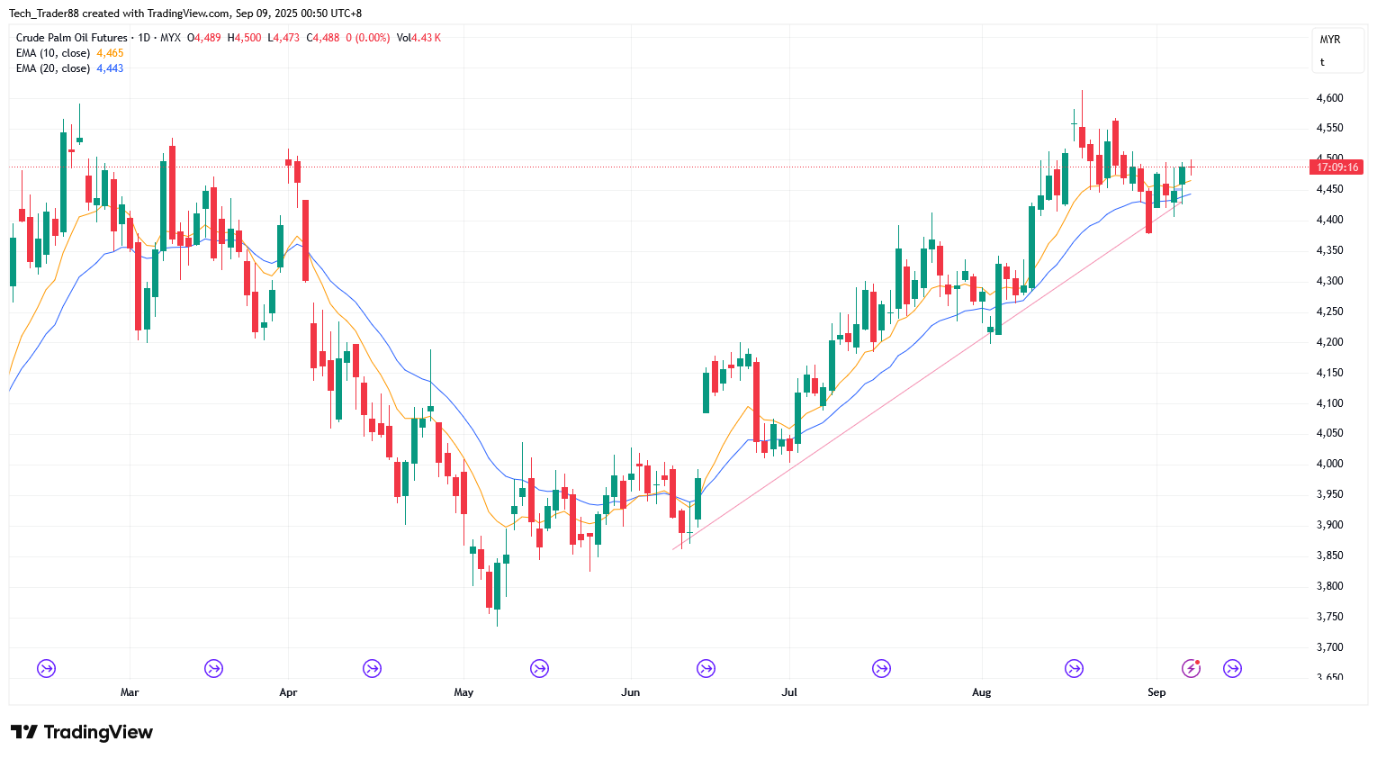 MYX:FCPO1! Chart Image by Tech_Trader88