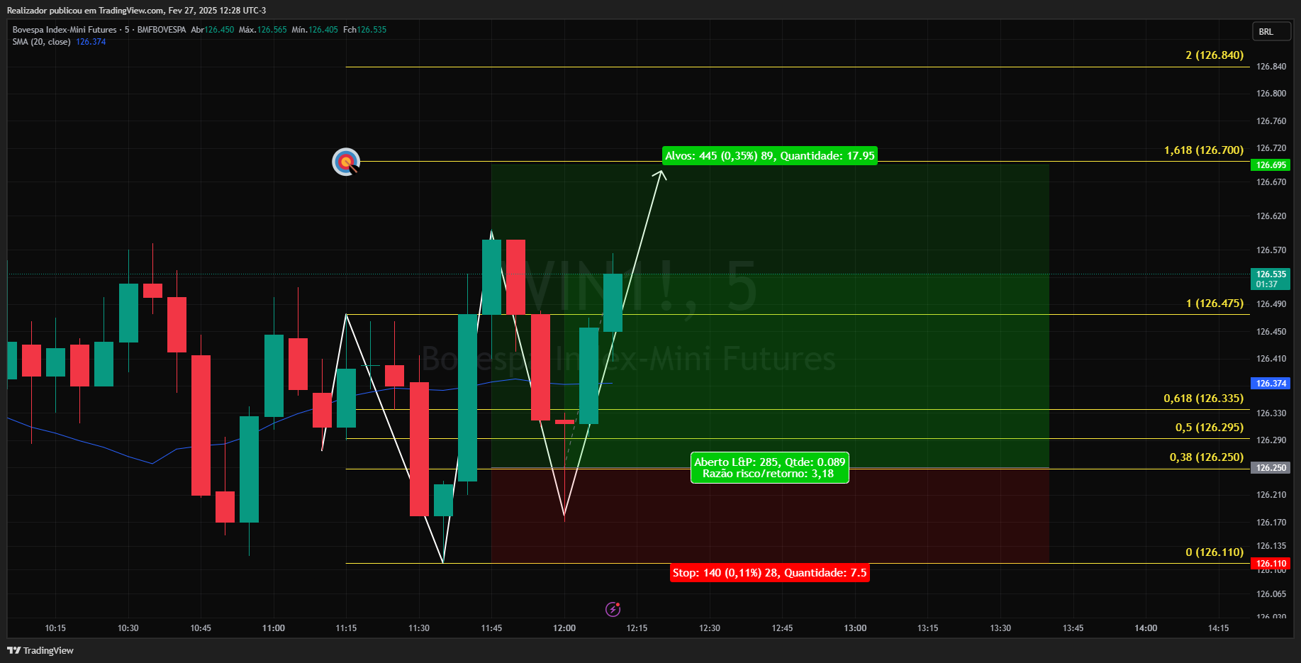 BMFBOVESPA_DLY:WIN1! Chart Image by Realizador