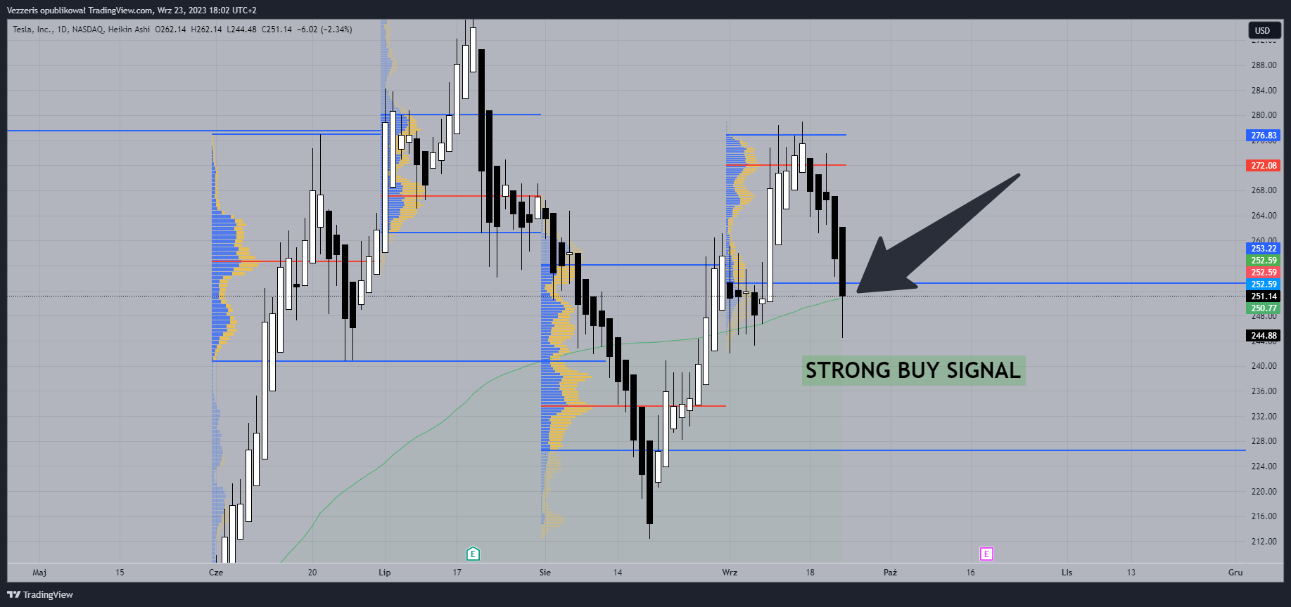 BATS:TSLA Chart Image by Cisowiankaaa