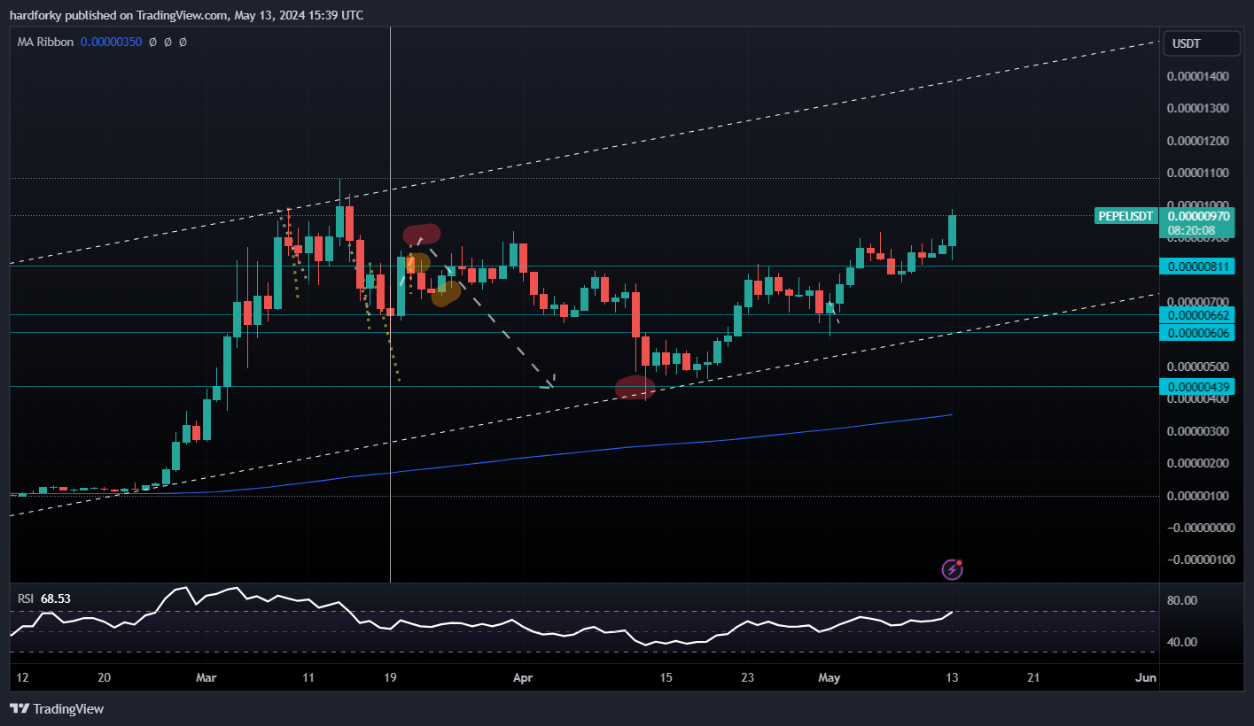 BINANCE:PEPEUSDT Chart Image by hardforky